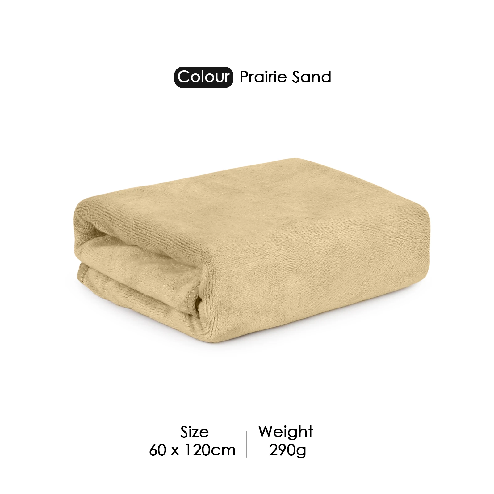 HOUSSE Premium Microfiber Bath Towel Large 60 * 120 cm Quick Dry Towels Specially for Kids Age 0-16 Years| Super Soft Plush 450 GSM | Ultra Absorbent for Home Swimming Sports Travel (Prairie Sand)