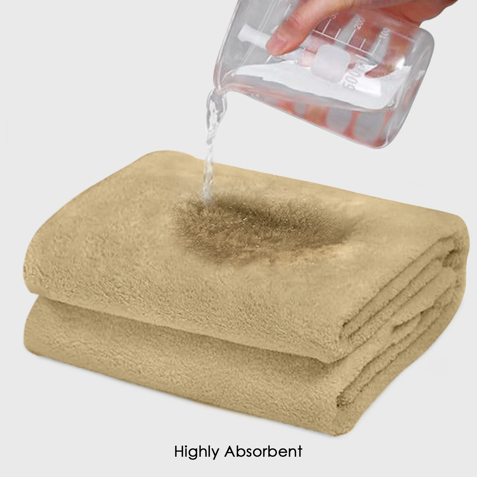 HOUSSE Premium Microfiber Bath Towel Large 60 * 120 cm Quick Dry Towels Specially for Kids Age 0-16 Years| Super Soft Plush 450 GSM | Ultra Absorbent for Home Swimming Sports Travel (Prairie Sand)