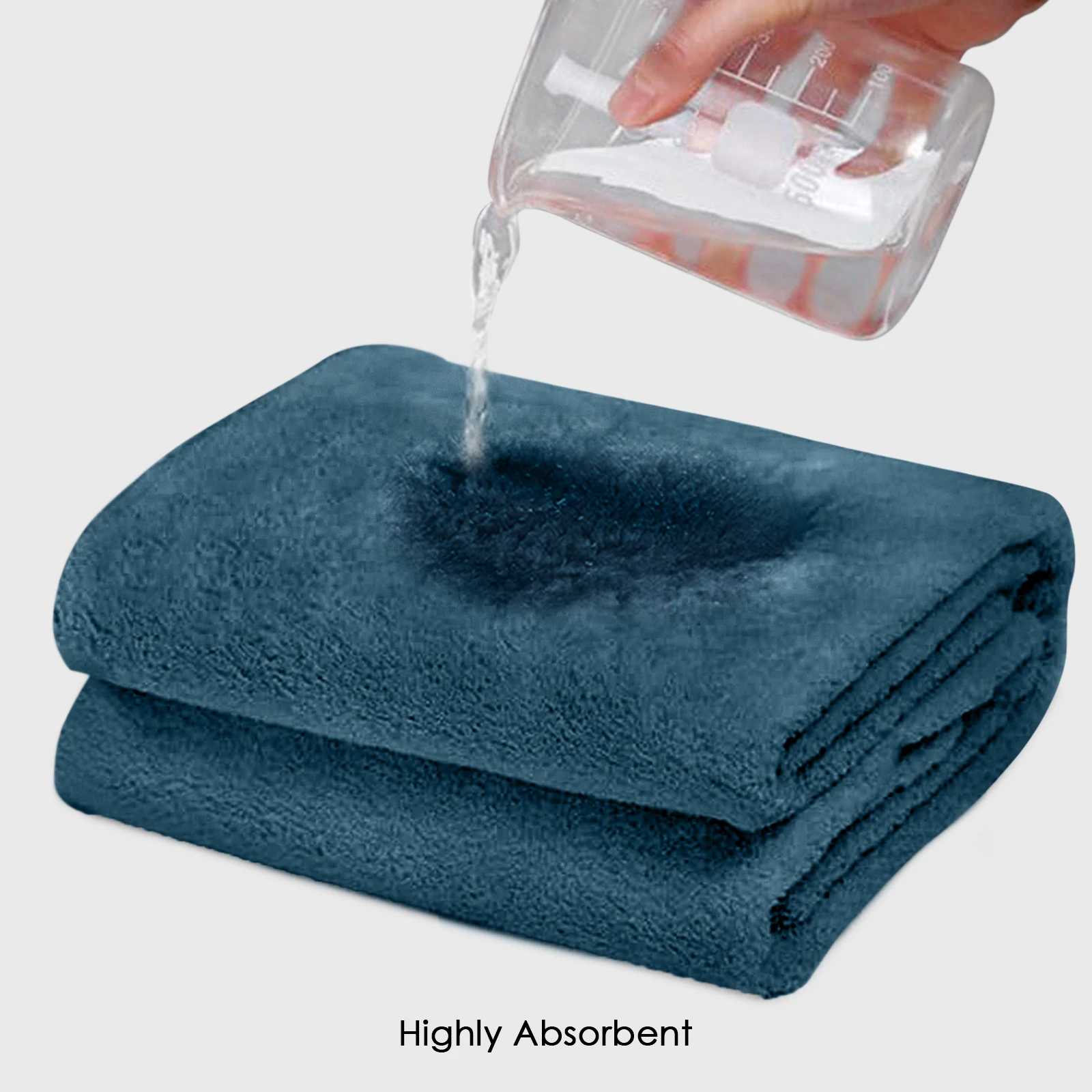 HOUSSE Premium Microfiber Bath Towel Large 60 * 120 cm Quick Dry Towels Specially for Kids Age 0-16 Years | Super Soft Plush 450 GSM | Ultra Absorbent for Home Swimming Sports Travel (Pacific Green)