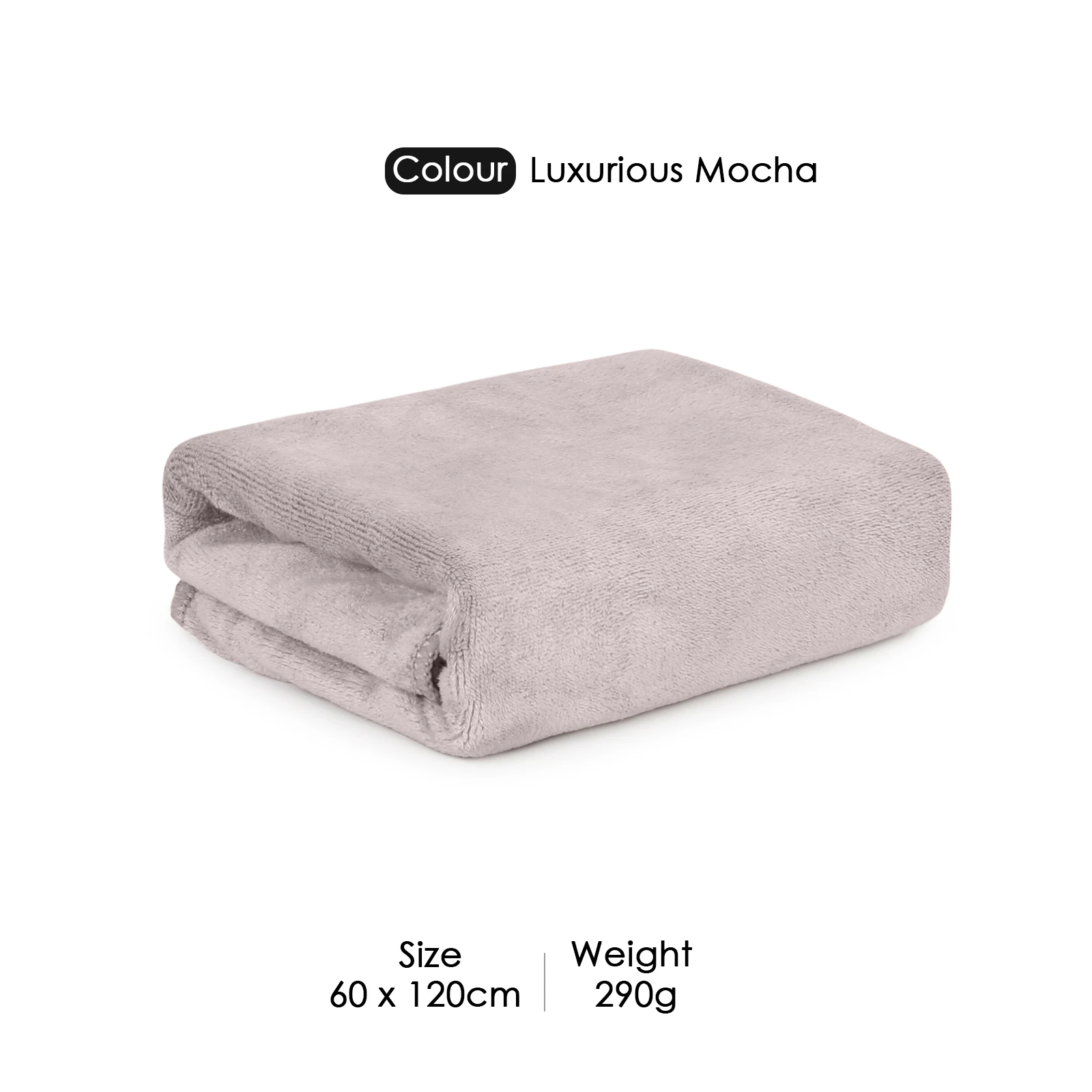 HOUSSE Premium Microfiber Bath Towel Large 60*120 cm Quick Dry Towels Specially for Kids Age 0-16 Years | Super Soft Plush 450 GSM | Ultra Absorbent for Home Swimming Sports Travel (Luxurious Mocha)