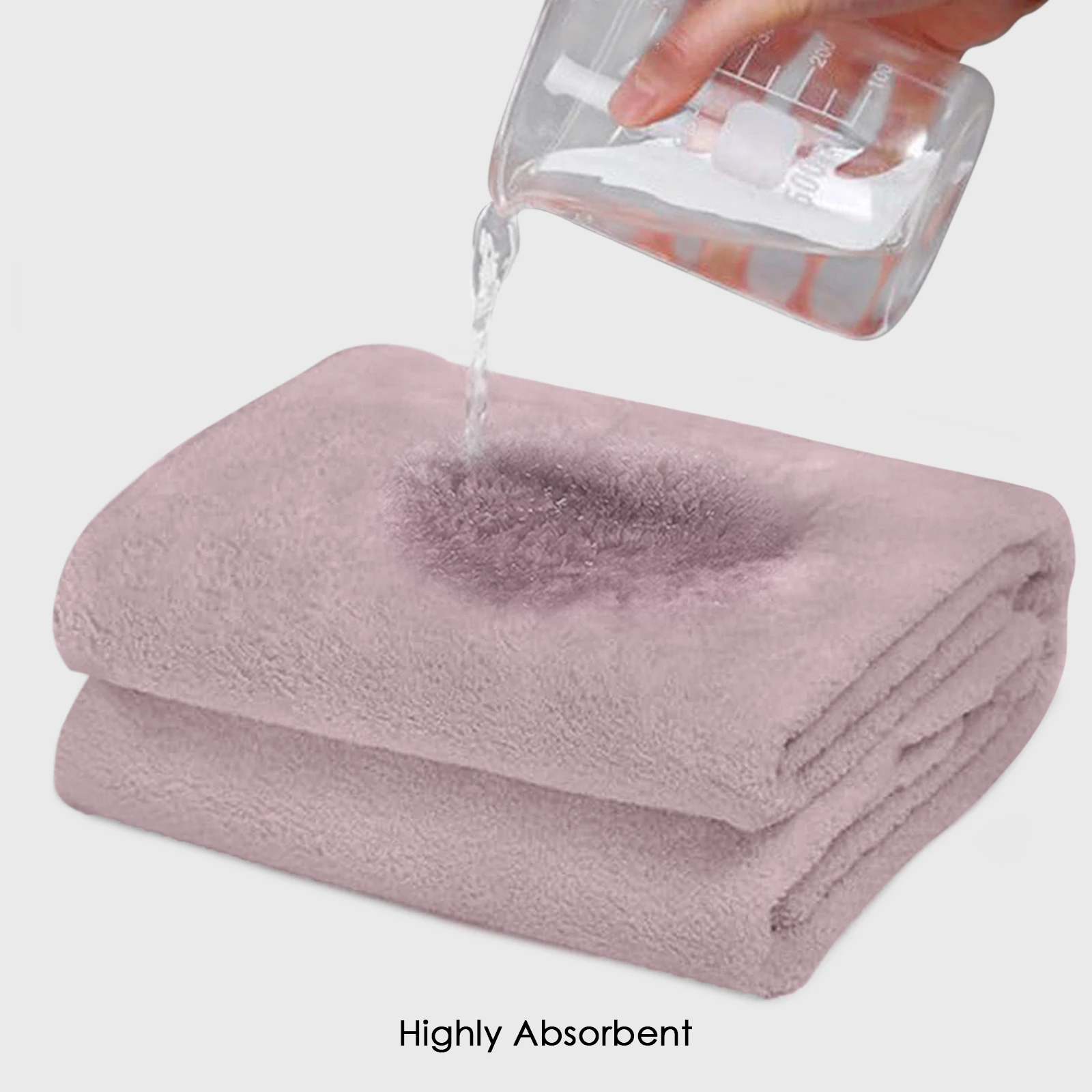 HOUSSE Premium Microfiber Bath Towel 60 * 120 cm Quick Dry Towels for Specially for Kids Age 0-16 Years | Soft Plush 450 GSM | Ultra Absorbent for Home Swimming Sports Travel(Nirvana Purple)