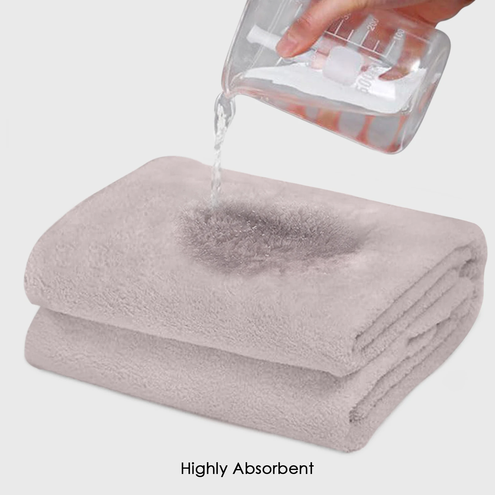 HOUSSE Premium Microfiber Bath Towel Large 60*120 cm Quick Dry Towels Specially for Kids Age 0-16 Years | Super Soft Plush 450 GSM | Ultra Absorbent for Home Swimming Sports Travel (Luxurious Mocha)