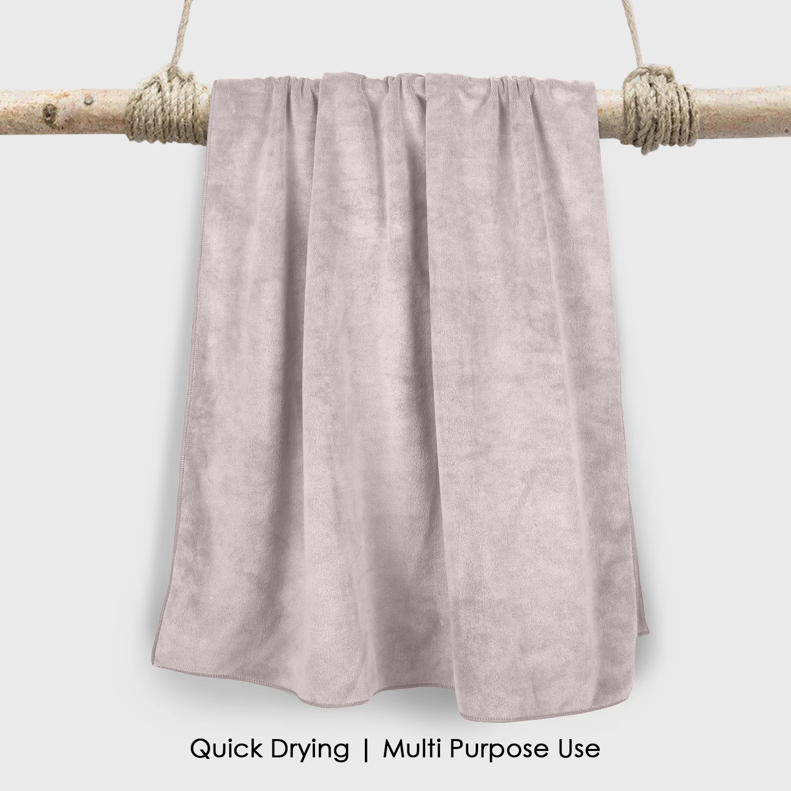 HOUSSE Premium Microfiber Bath Towel Large 60*120 cm Quick Dry Towels Specially for Kids Age 0-16 Years | Super Soft Plush 450 GSM | Ultra Absorbent for Home Swimming Sports Travel (Luxurious Mocha)