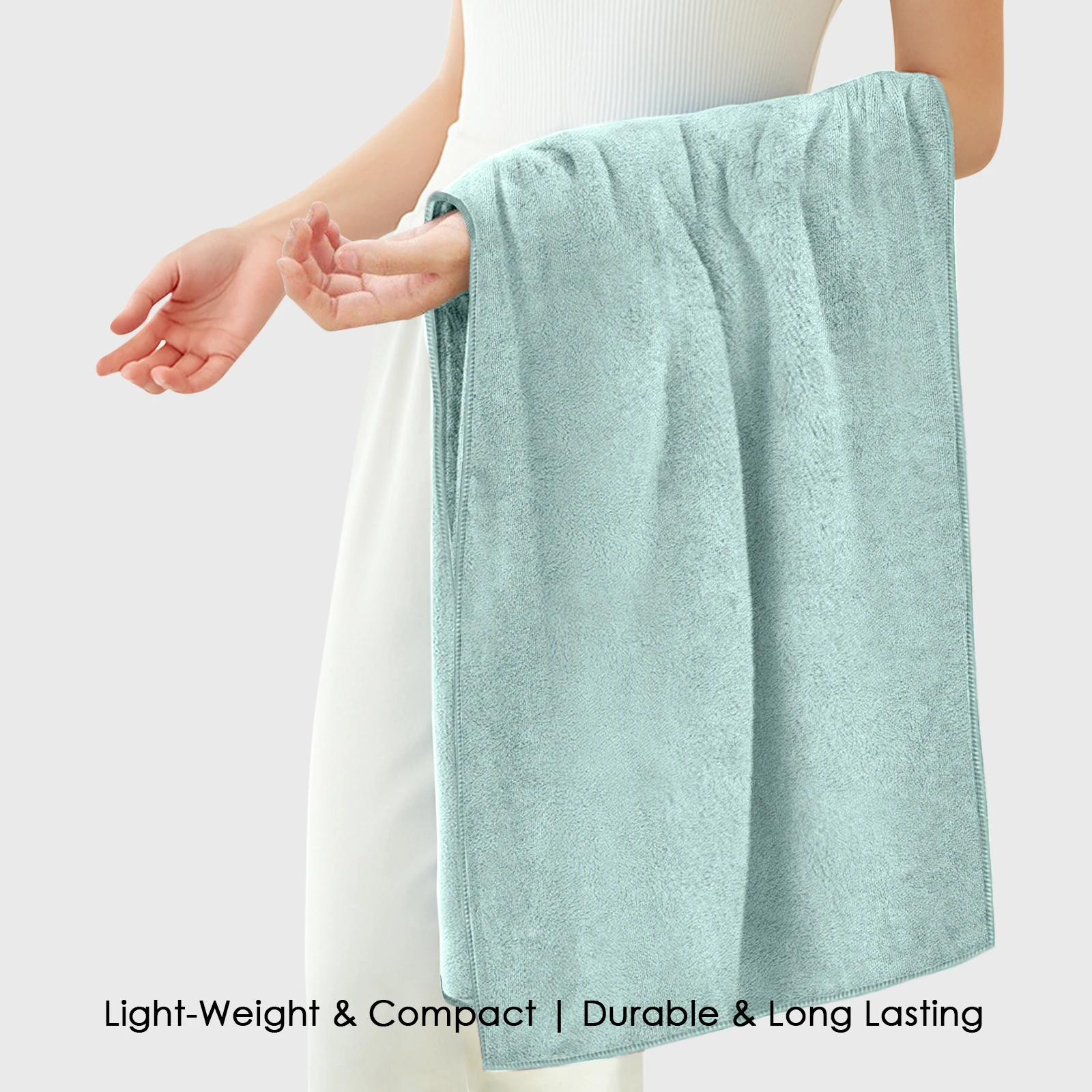 HOUSSE Premium Microfiber Bath Towel Large 60 * 120 cm Quick Dry Towels Specially for Kids Age 0-16 Years | Super Soft Plush 450 GSM | Ultra Absorbent for Home Swimming Sports Travel(Lily Pad)