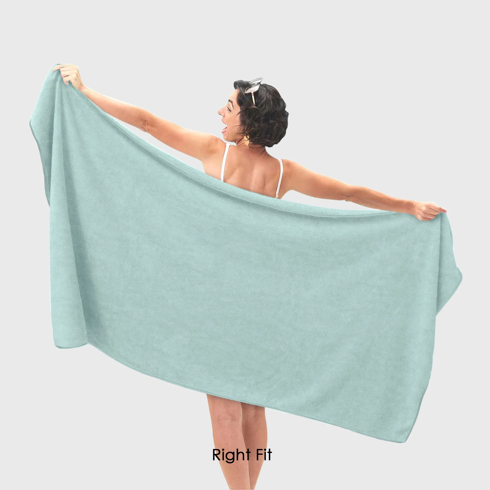 HOUSSE Premium Microfiber Bath Towel Large 60 * 120 cm Quick Dry Towels Specially for Kids Age 0-16 Years | Super Soft Plush 450 GSM | Ultra Absorbent for Home Swimming Sports Travel(Lily Pad)