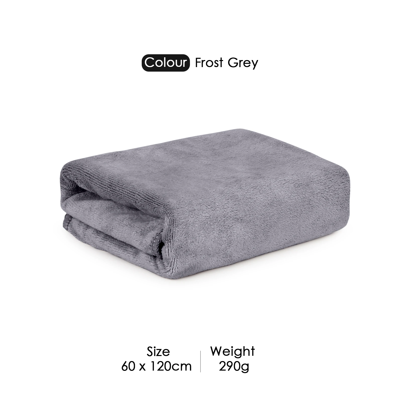 HOUSSE Premium Microfiber Bath Towel Large 60 * 120 cm Quick Dry Towels Specially for Kids Age 0-16 Years | Soft Plush 450 GSM | Ultra Absorbent for Home Swimming Sports Travel (Frost Grey)