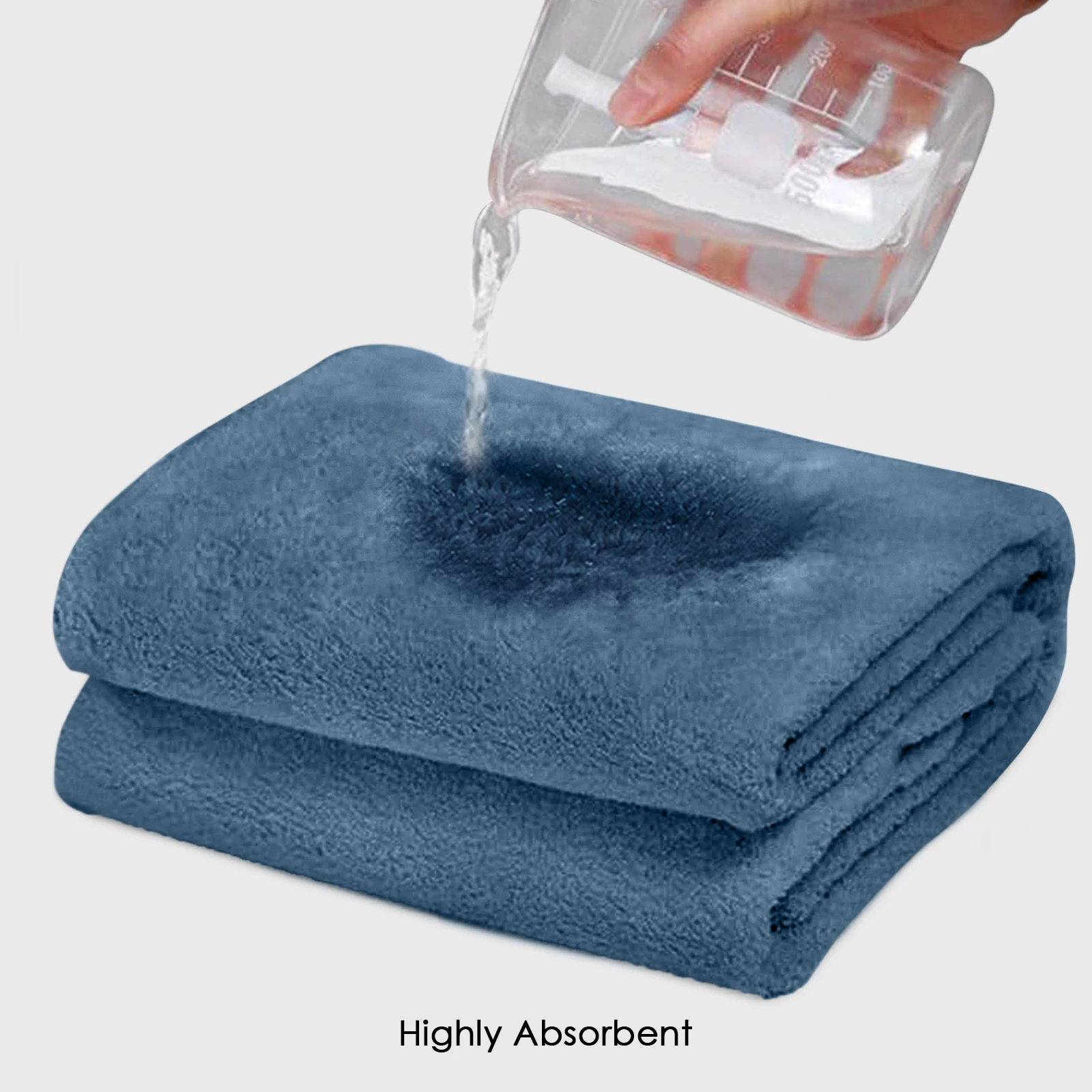 HOUSSE Premium Microfiber Bath Towel Large 60 * 120 cm Quick Dry Towels Specially for Kids Age 0-16 Years | Super Soft Plush 450 GSM | Ultra Absorbent for Home Swimming Sports Travel (Indian Teal)