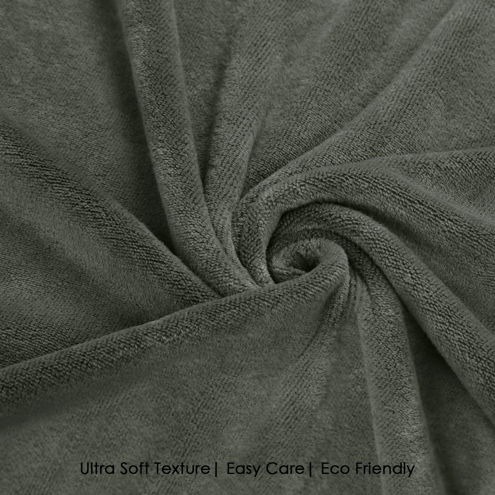 HOUSSE Premium Microfiber Bath Towel Large 60 * 120 cm Quick Dry Towels Specially for Kids Age 0-16 Years | Super Soft Plush 450 GSM | Ultra Absorbent for Home Swimming Sports Travel (Dusty Olive)