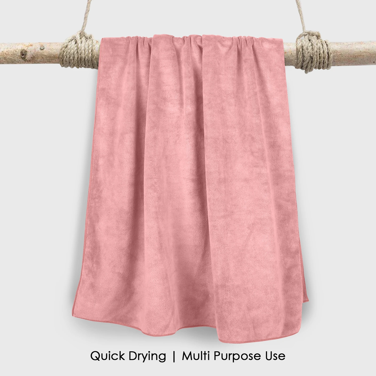 HOUSSE Premium Microfiber Bath Towel Large 60 * 120 cm Quick Dry Towels Specially for Kids Age 0-16 Years | Super Soft Plush 450 GSM | Ultra Absorbent for Home Swimming Sports Travel(Desert Sand)