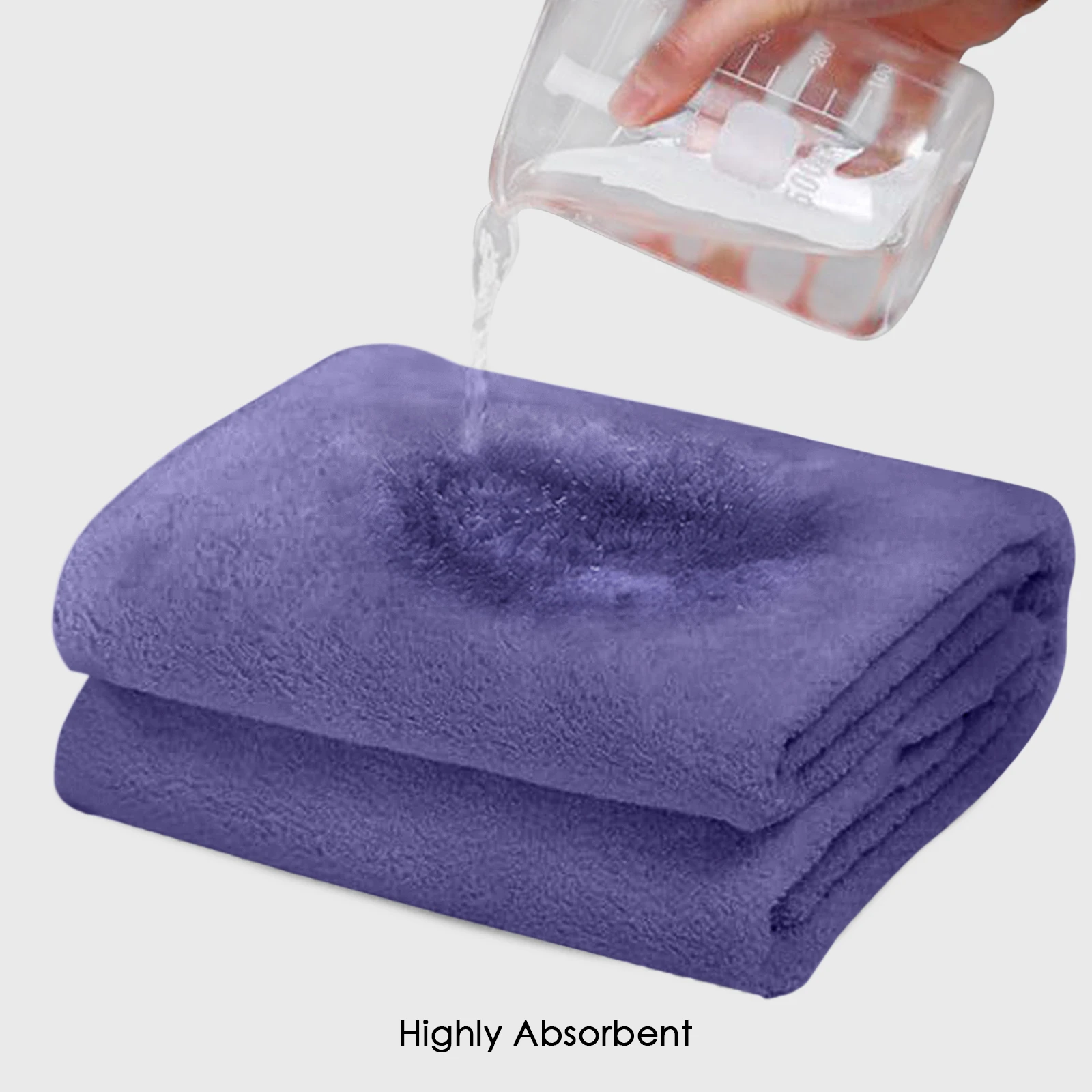 HOUSSE Premium Microfiber Bath Towel - Extra Large 75x150cm Quick Dry Towels for Women Men & Kids | Super Soft Plush 550 GSM | Ultra Absorbent for Home Swimming Sports & Travel(Cadet)