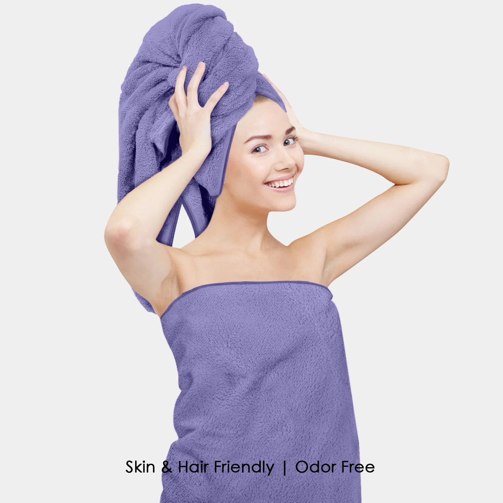 HOUSSE Premium Microfiber Bath Towel - Extra Large 75x150cm Quick Dry Towels for Women Men & Kids | Super Soft Plush 550 GSM | Ultra Absorbent for Home Swimming Sports & Travel(Cadet)