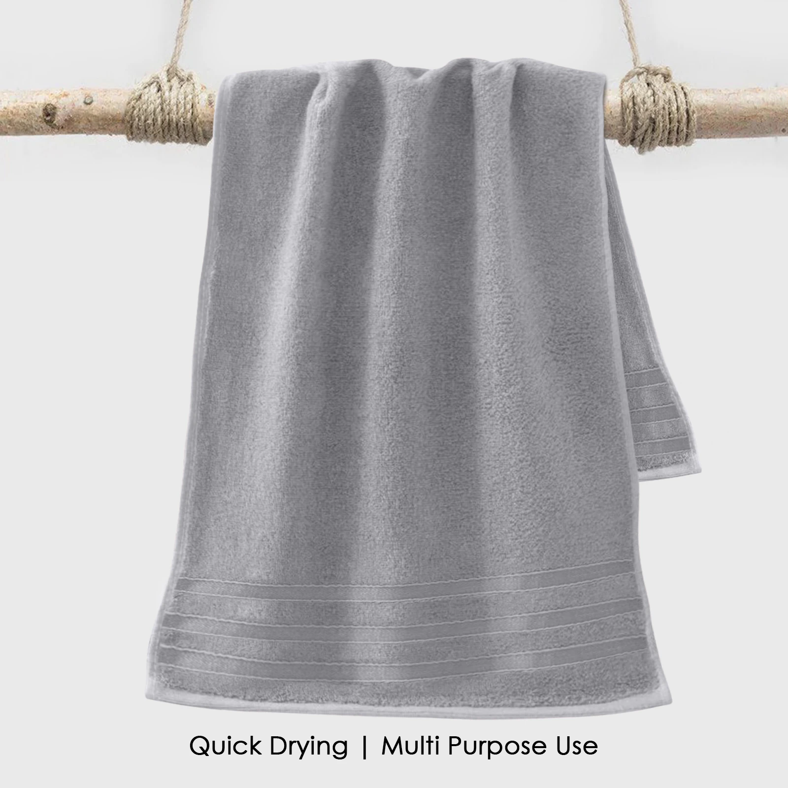 HOUSSE Haaven Luxury Bamboo Zero-Twist Bath Towel 70×140 cm, 600 GSM – Extra Soft, Eco-Friendly & Highly Absorbent – Extra Large Organic Bamboo Hotel & Spa Bath Towel