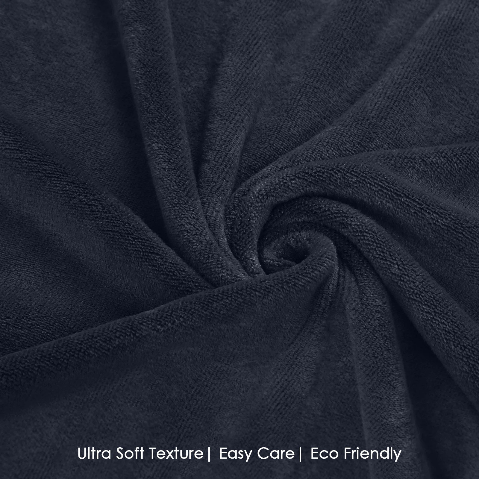 HOUSSE Premium Microfiber Bath Towel - Extra Large 75x150cm Quick Dry Towels for Women Men & Kids | Super Soft Plush 550 GSM | Ultra Absorbent for Home Swimming Sports & Travel (Black)