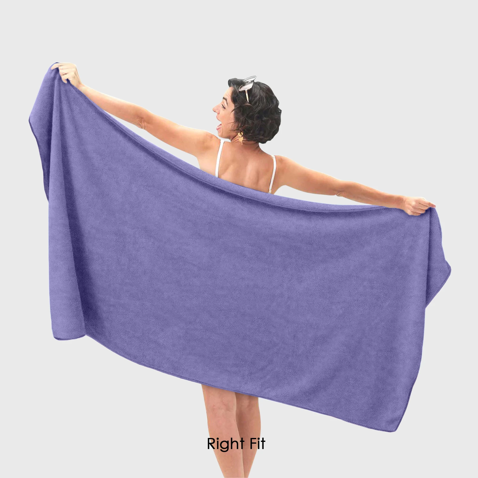 HOUSSE Premium Microfiber Bath Towel - Extra Large 60x120cm Quick Dry Towels for Kids | Super Soft Plush 550 GSM | Ultra Absorbent for Home Swimming Sports Travel (Cadet)