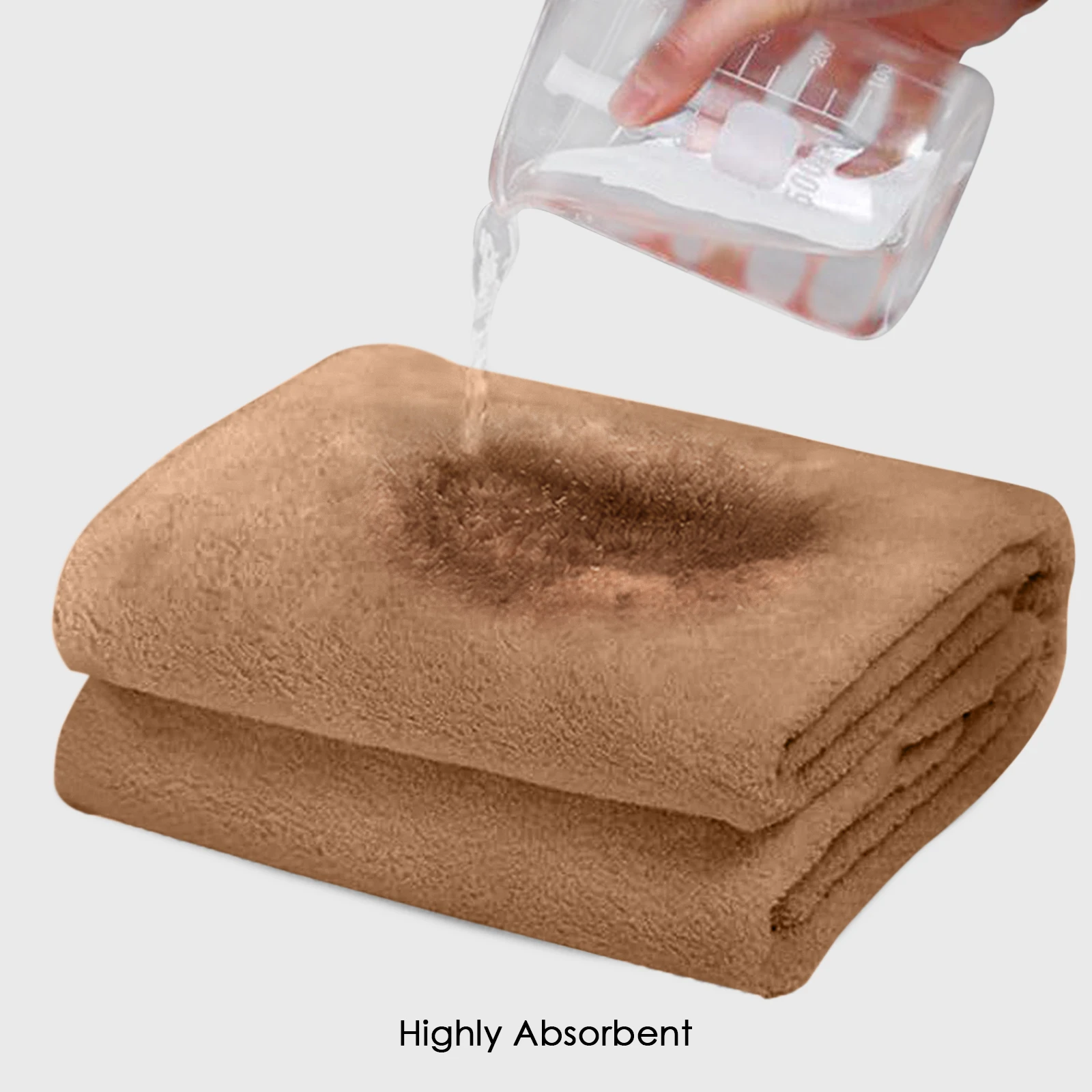 HOUSSE Premium Microfiber Bath Towel - Extra Large 60x120cm Quick Dry Towels for Kids | Super Soft Plush 550 GSM | Ultra Absorbent for Home Swimming Sports Travel (Tanzine)