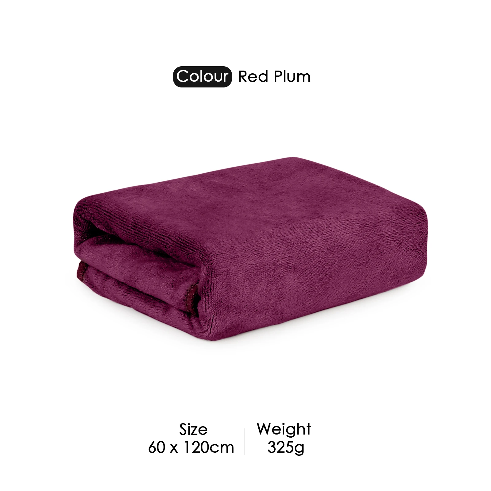 HOUSSE Premium Microfiber Bath Towel - Extra Large 60x120cm Quick Dry Towels for Kids | Super Soft Plush 550 GSM | Ultra Absorbent for Home Swimming Sports Travel (Red Plum)