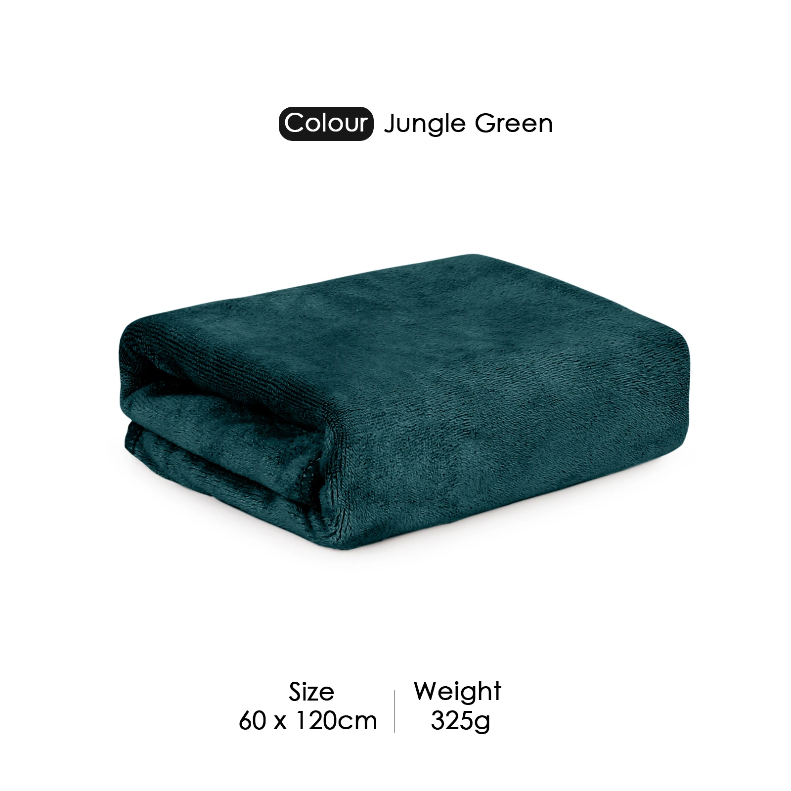 HOUSSE Premium Microfiber Bath Towel - Extra Large 60x120cm Quick Dry Towels for Kids | Super Soft Plush 550 GSM | Ultra Absorbent for Home Swimming Sports Travel (Jungle Green)