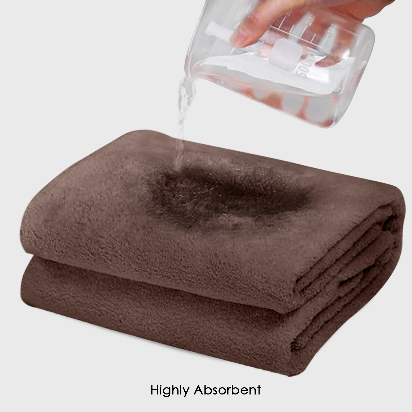 HOUSSE Premium Microfiber Bath Towel - Extra Large 60x120cm Quick Dry Towels for Kids | Super Soft Plush 550 GSM | Ultra Absorbent for Home Swimming Sports Travel (Fossil)