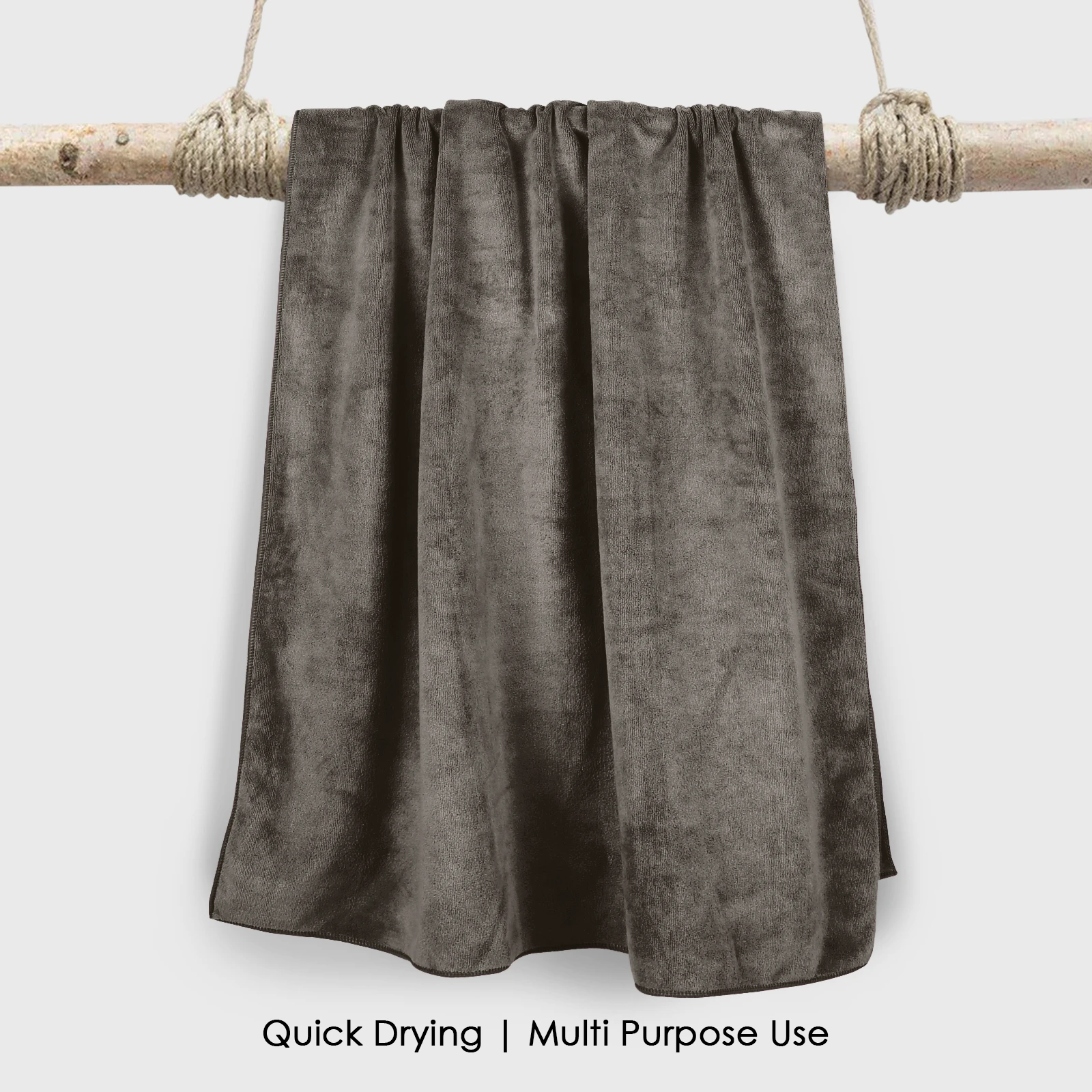 HOUSSE Premium Microfiber Bath Towel - Extra Large 60x120cm Quick Dry Towels for Kids | Super Soft Plush 550 GSM | Ultra Absorbent for Home Swimming Sports Travell (Cocca Brown)