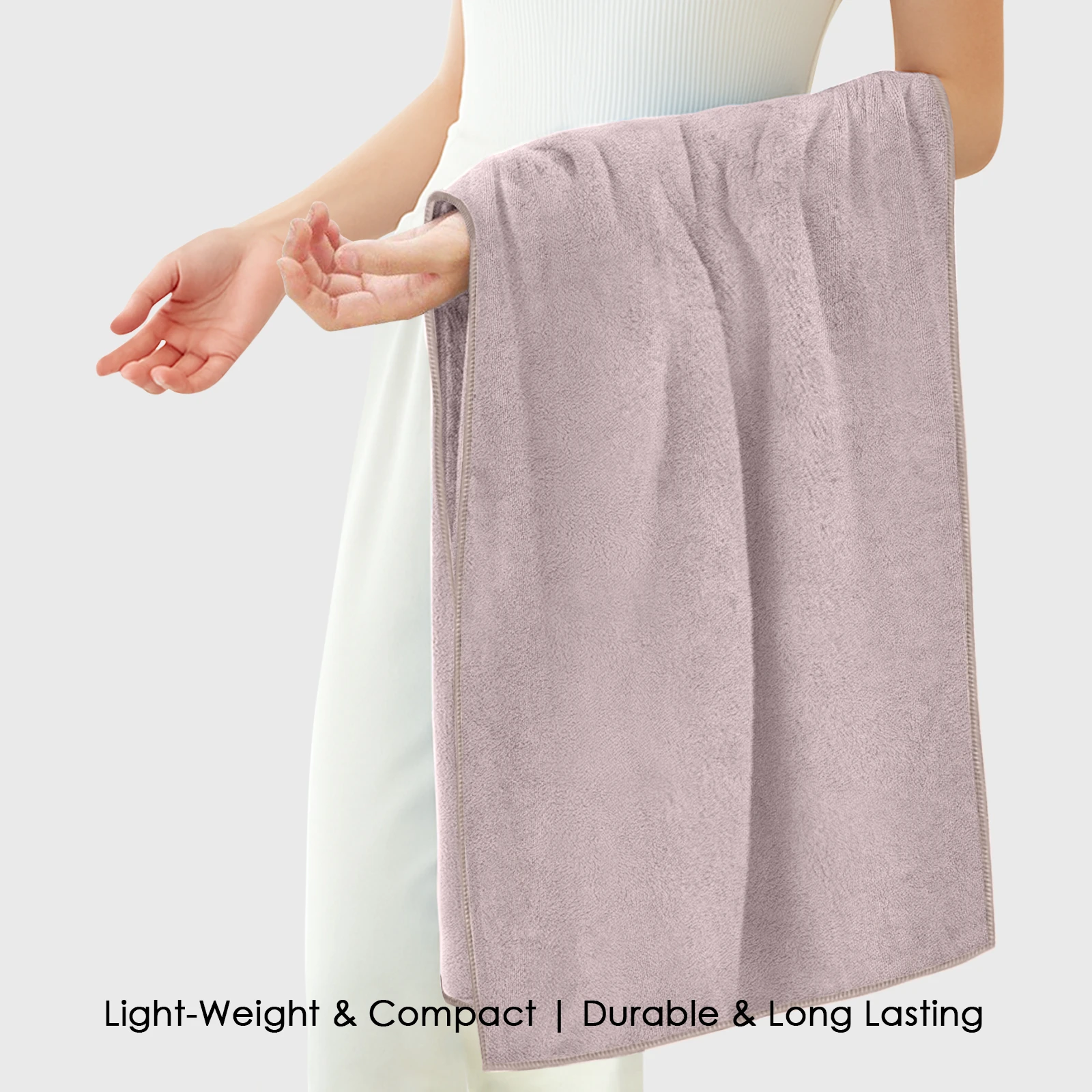 HOUSSE Premium Microfiber Bath Towel Large 60 * 120 cm Quick Dry Towels Specially for Kids Age 0-16 Years | Soft Plush 450 GSM | Ultra Absorbent for Home Swimming Sports Travel (Atmostphere)