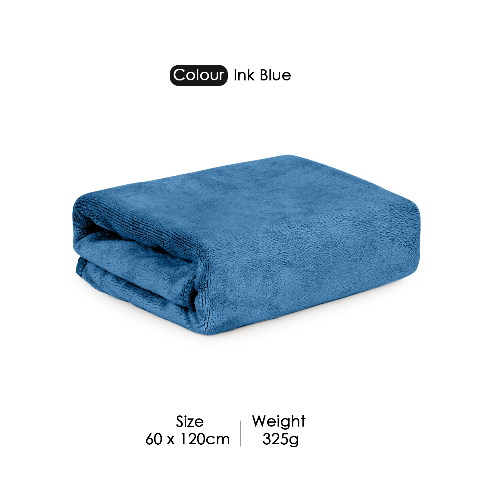 HOUSSE Premium Microfiber Bath Towel - Extra Large 60x120cm Quick Dry Towels for Kids | Super Soft Plush 550 GSM | Ultra Absorbent for Home Swimming Sports Travel (Ink Blue)