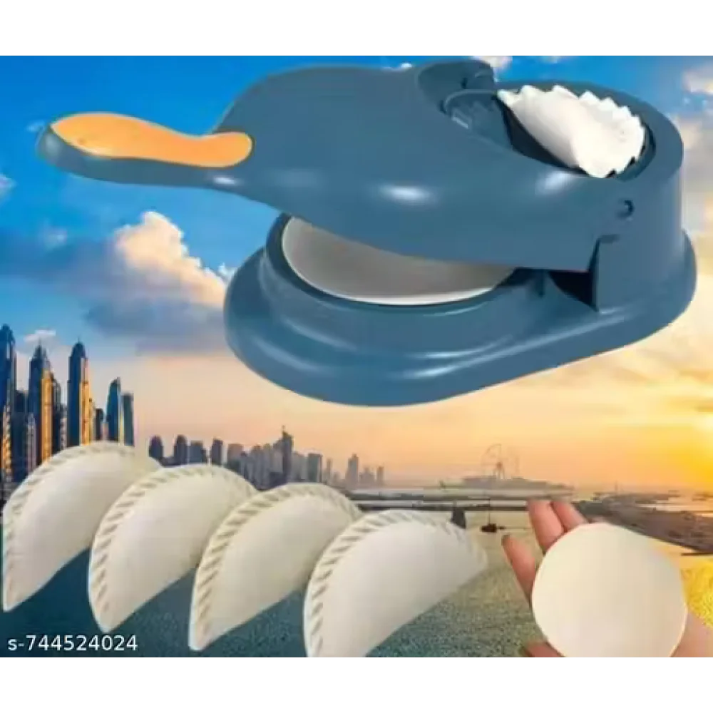 2-in-1 Ghujia & Momo Maker – Manual Dumpling & Gujiya Mould | Easy Press Snack Maker for Momos, Gujiya & Dumplings