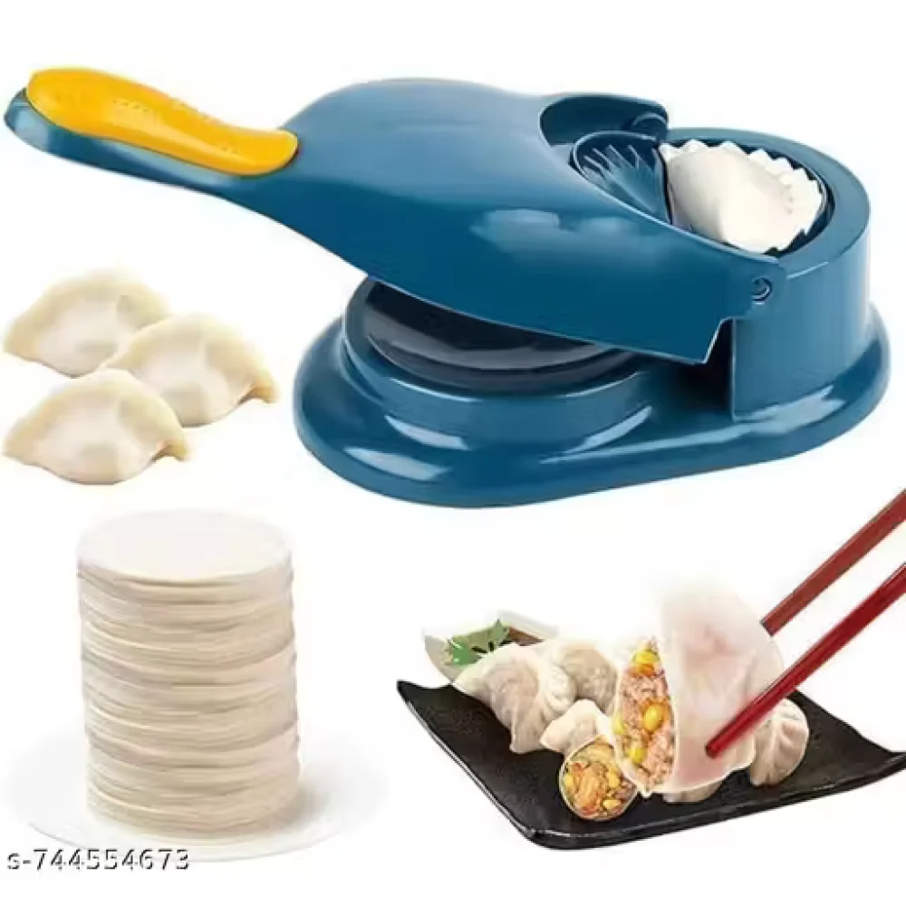 2-in-1 Ghujia & Momo Maker – Manual Dumpling & Gujiya Mould | Easy Press Snack Maker for Momos, Gujiya & Dumplings