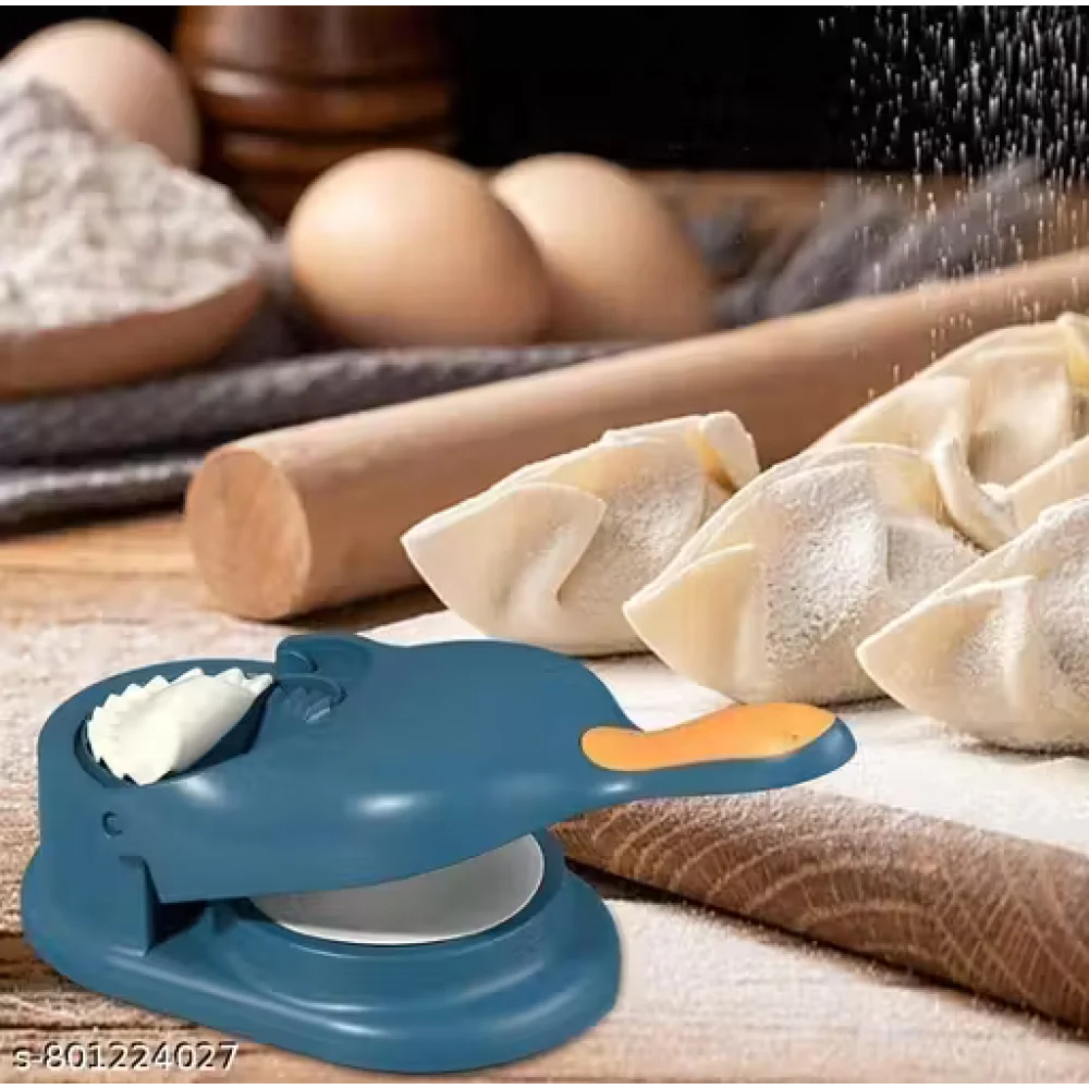 2-in-1 Ghujia & Momo Maker – Manual Dumpling & Gujiya Mould | Easy Press Snack Maker for Momos, Gujiya & Dumplings