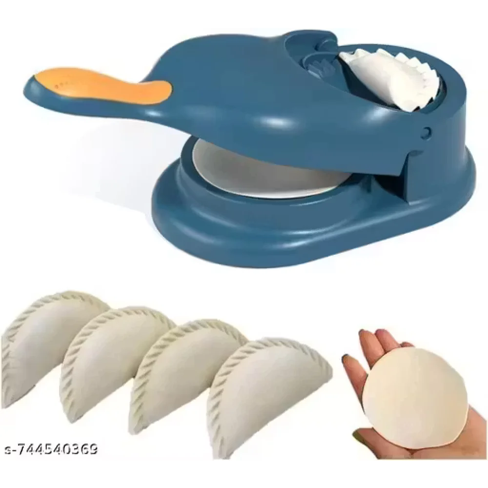 2-in-1 Ghujia & Momo Maker – Manual Dumpling & Gujiya Mould | Easy Press Snack Maker for Momos, Gujiya & Dumplings