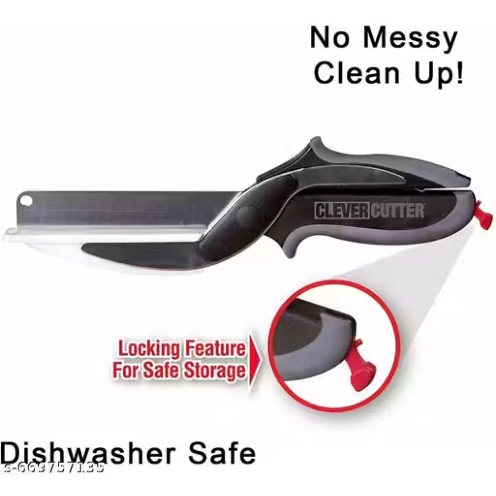 Clever Cutter Knife 2-in-1 Vegetable & Fruit Chopper | Stainless Steel Blade | Multipurpose Kitchen Cutter Tool