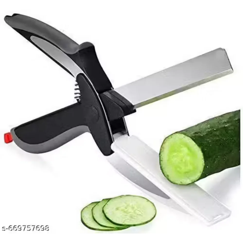 Clever Cutter Knife 2-in-1 Vegetable & Fruit Chopper | Stainless Steel Blade | Multipurpose Kitchen Cutter Tool