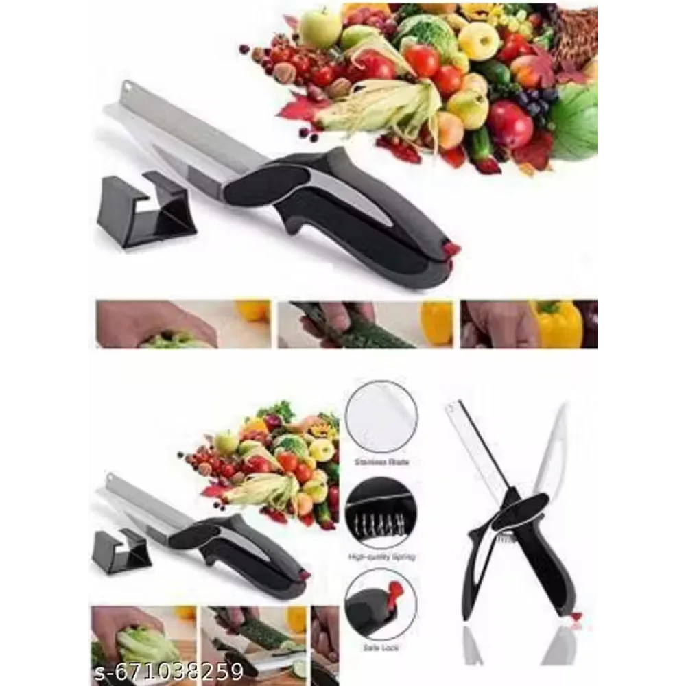 Clever Cutter Knife 2-in-1 Vegetable & Fruit Chopper | Stainless Steel Blade | Multipurpose Kitchen Cutter Tool