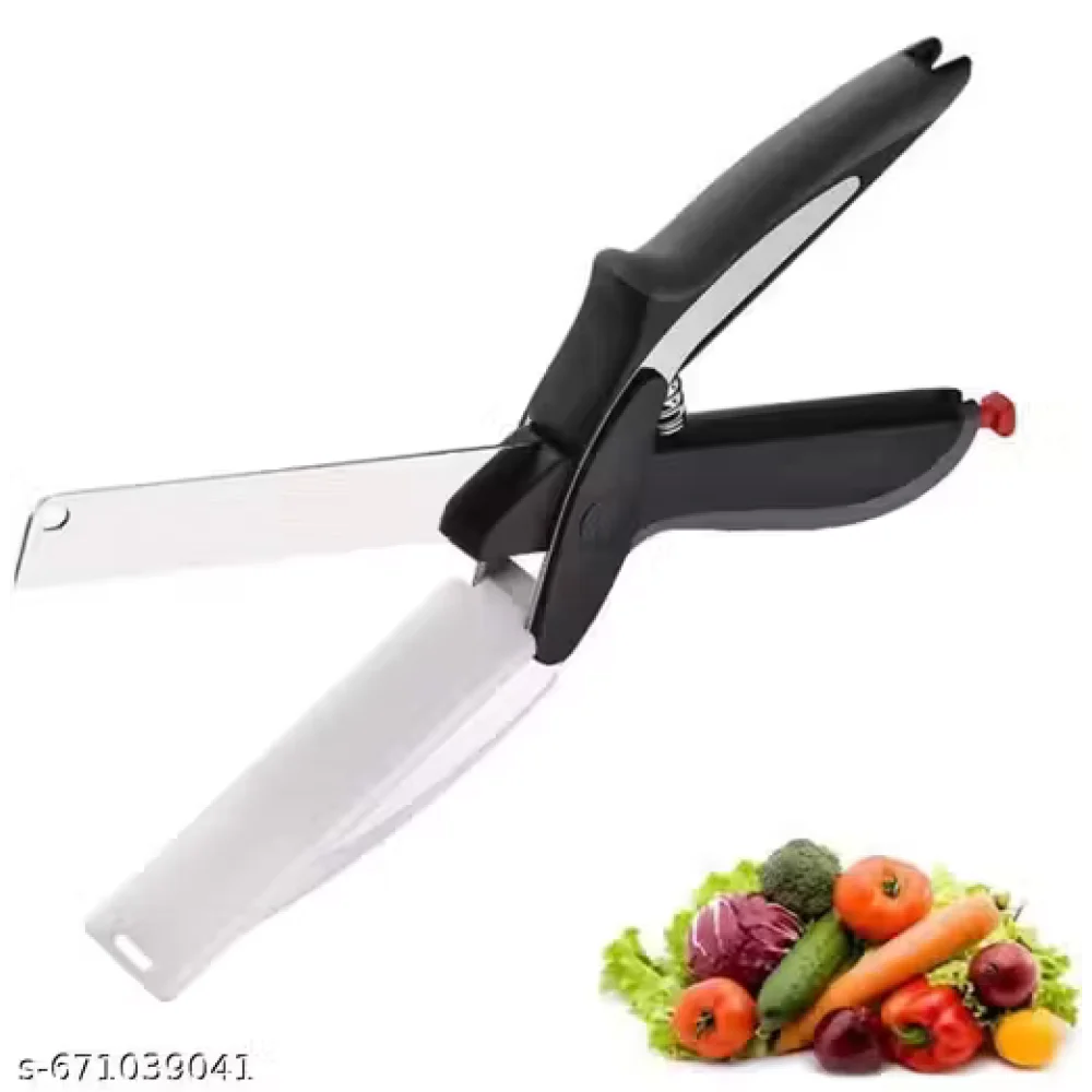 Clever Cutter Knife 2-in-1 Vegetable & Fruit Chopper | Stainless Steel Blade | Multipurpose Kitchen Cutter Tool