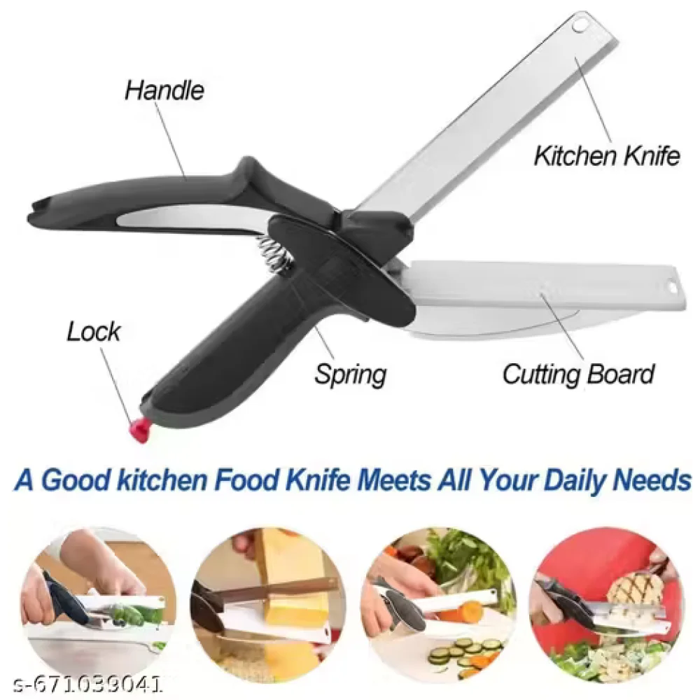 Clever Cutter Knife 2-in-1 Vegetable & Fruit Chopper | Stainless Steel Blade | Multipurpose Kitchen Cutter Tool