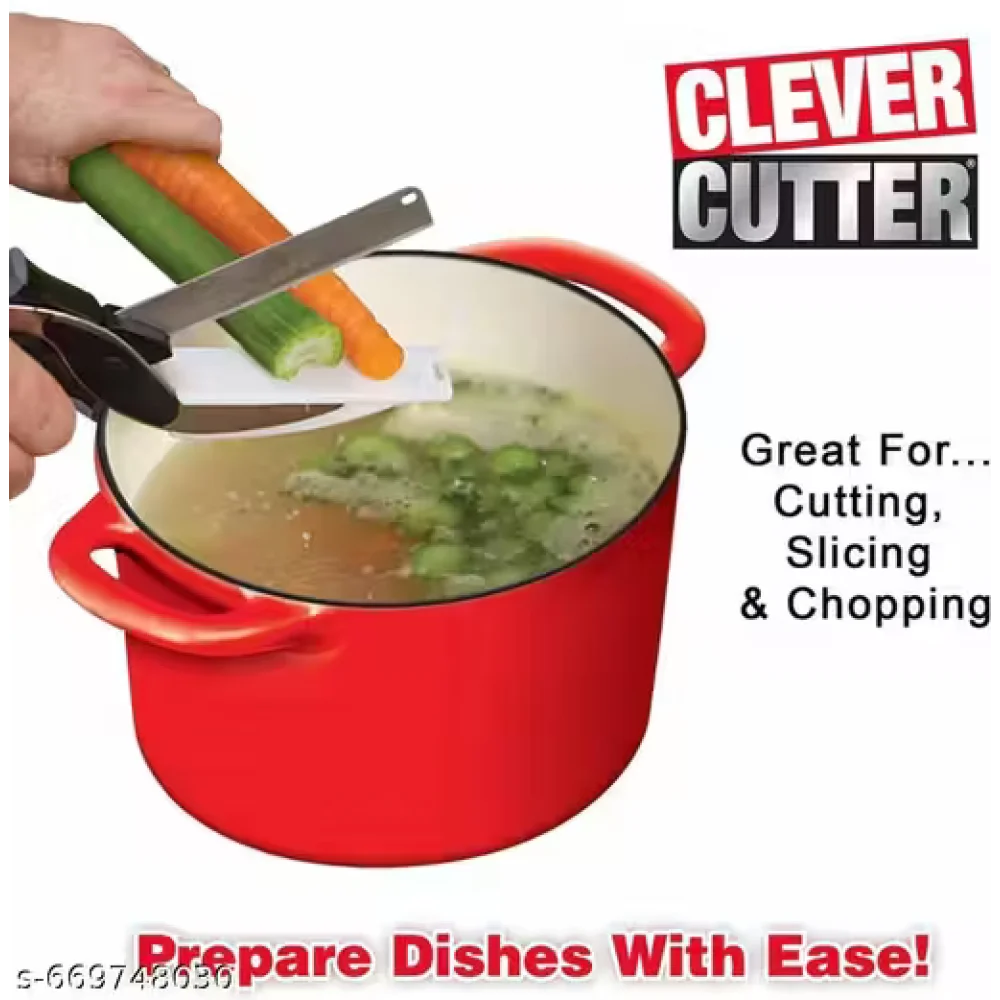Clever Cutter Knife 2-in-1 Vegetable & Fruit Chopper | Stainless Steel Blade | Multipurpose Kitchen Cutter Tool