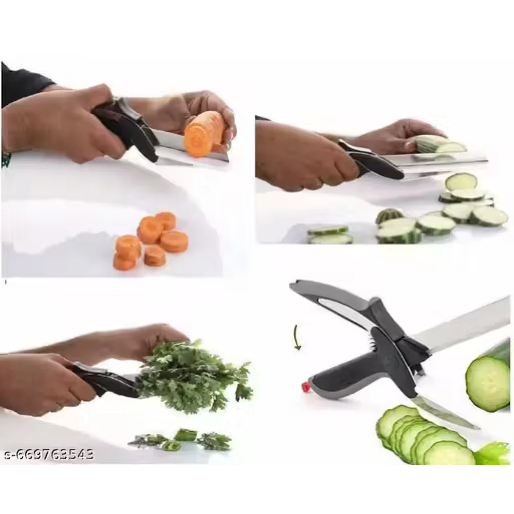 Clever Cutter Knife 2-in-1 Vegetable & Fruit Chopper | Stainless Steel Blade | Multipurpose Kitchen Cutter Tool