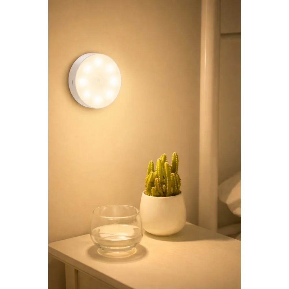 Best Motion Sensor Light for Home (Pack of 1) with USB Charging Wireless Self Adhesive LED Induction Lamp Sensor Light for Wardrobe Lights with Sensor Night Light for Cupboard Stairs