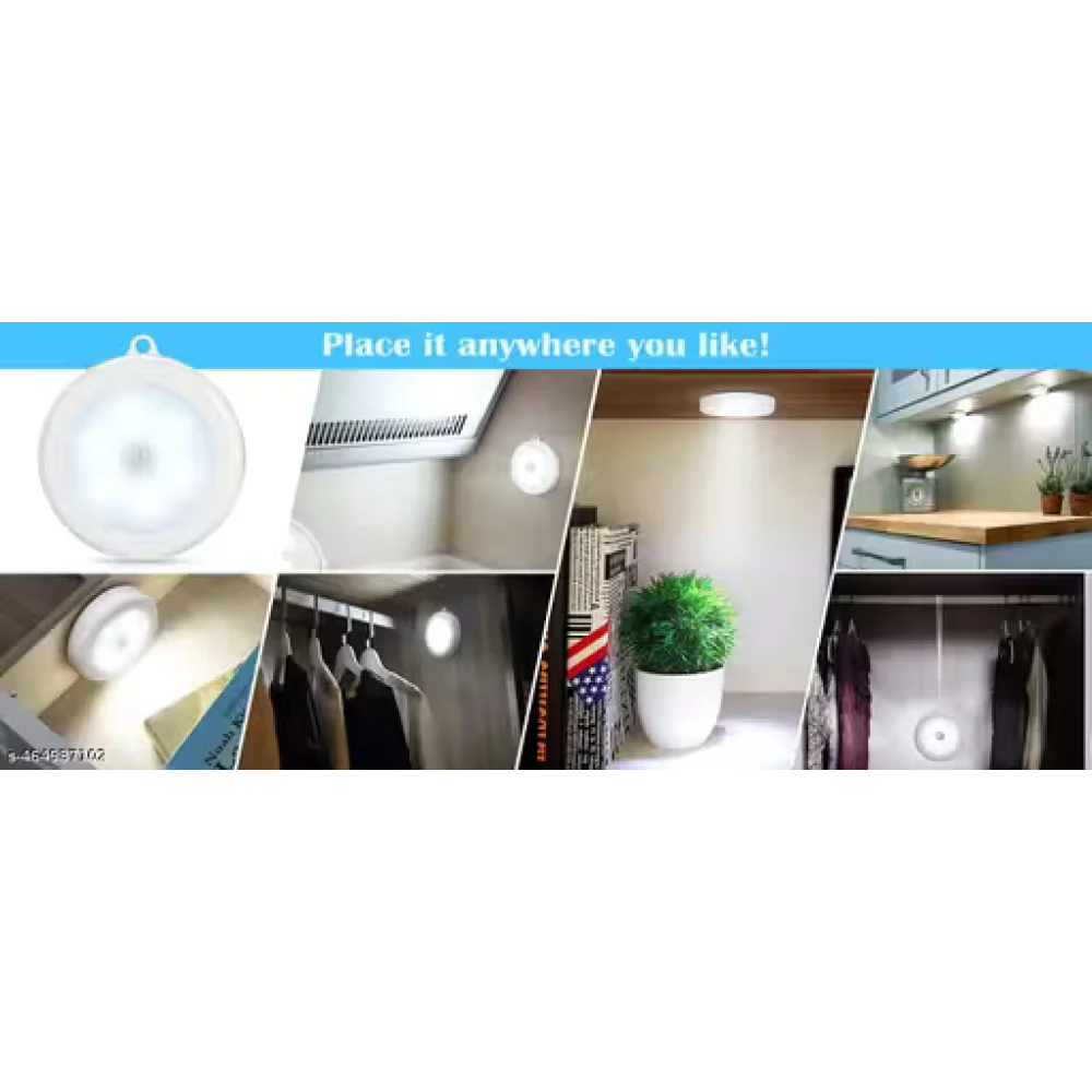 Motion Sensor Light, Automatic Night Light with Auto On Off Mode Switch, Battery Powered Led Light, Cold Light for Entrance,Hallway,Basement,Garage,Bathroom,Cabinet