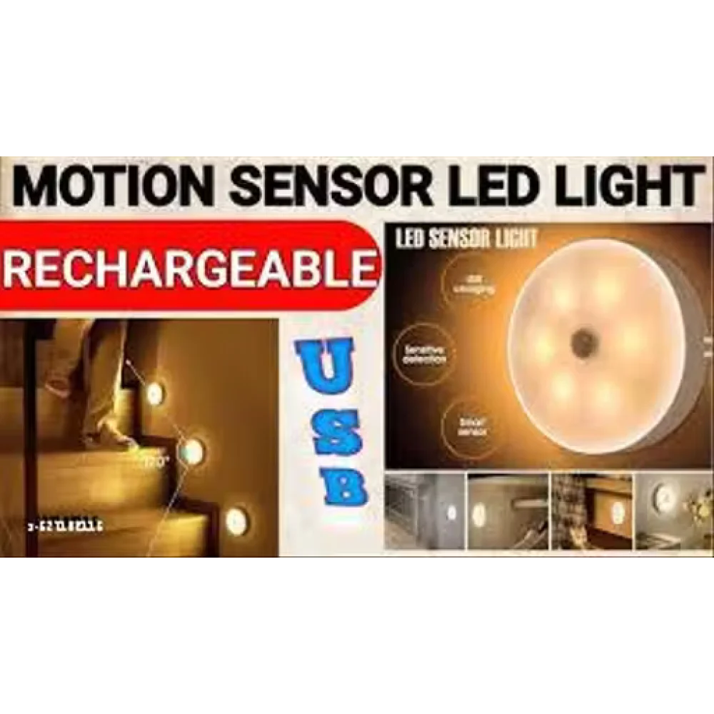 NSCC Motion Sensor Light for Home with USB Charging Wireless Self Adhesive LED B ody Induction Lamp Sensor Light for Wardrobe Lights Sensor Night Light for Cupboard Stair