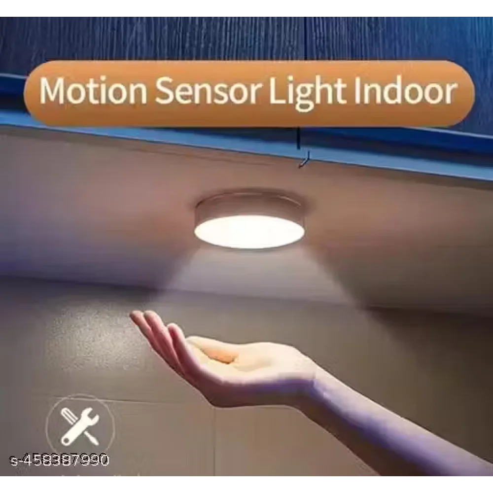 Motion Sensor LED Light with Auto On/Off Mode Switch – Battery Powered Cold White Night Light for Entrance, Hallway, Bathroom, Cabinet