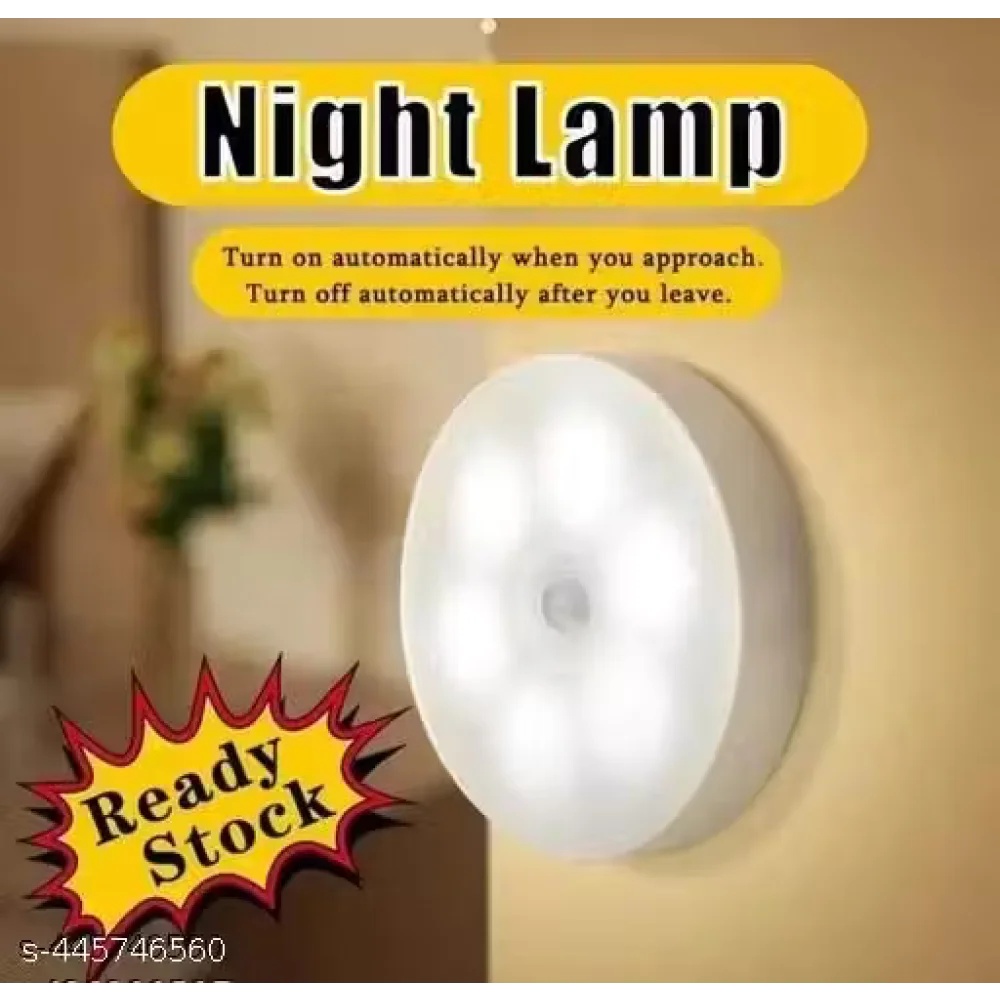 Body Induction USB Motion Sensor Light with USB Charging, Wireless, Rechargeable, Adhesive LED Nightlight for Home