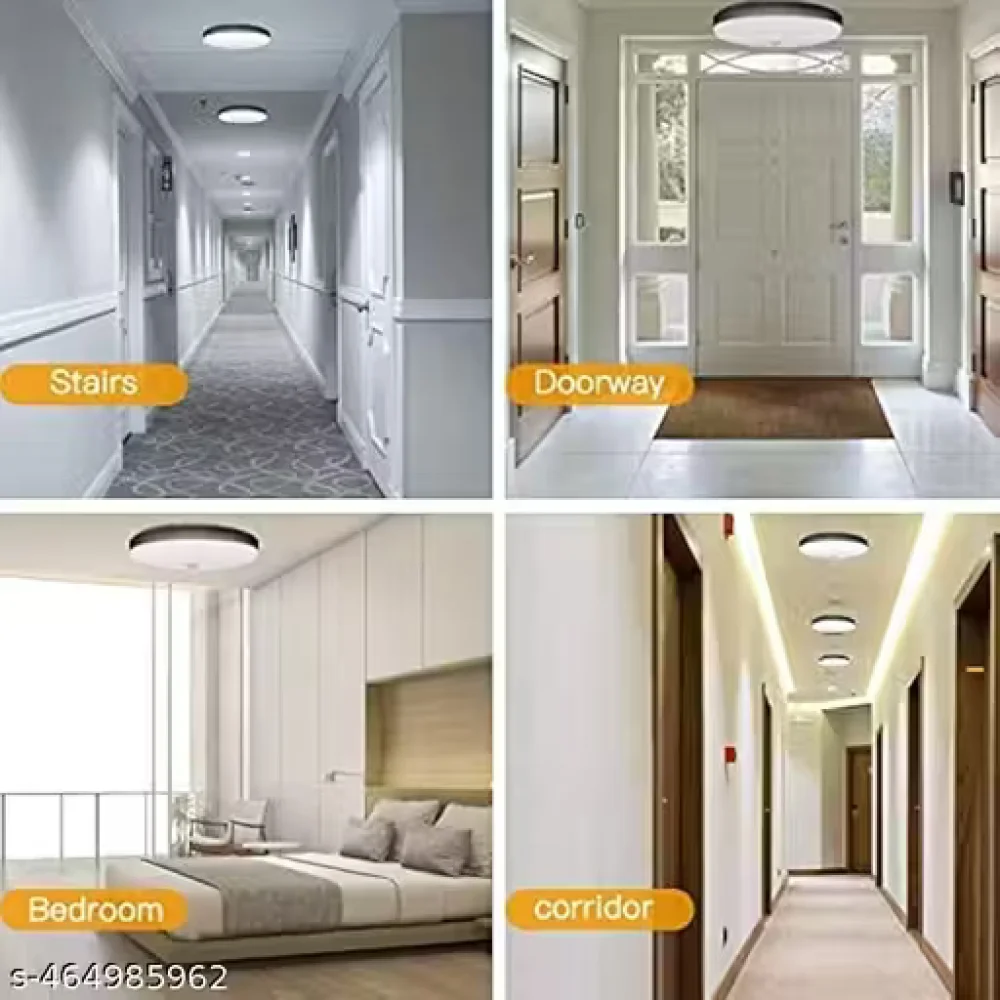 Round Motion Sensor Light for Home, Kitchen, Wardrobe,Cupboard, Stairs, USB Charging Wireless Self Adhesive LED Body Induction Lamp Sensor Light Stick Anywhere (Pack of 1)