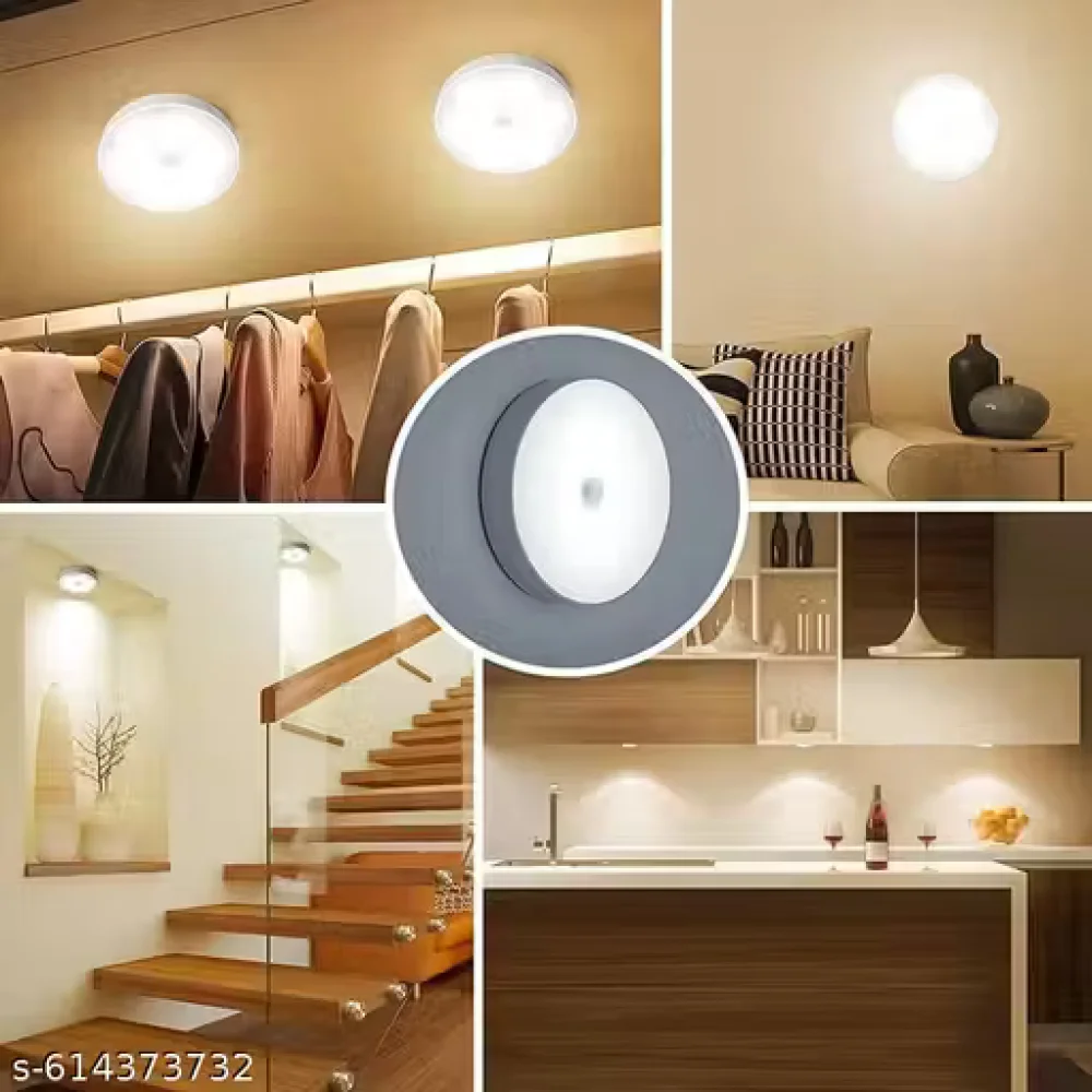 1 piece USB Motion Sensor Light with USB Charging, Wireless, Rechargeable, Adhesive LED Nightlight for Home