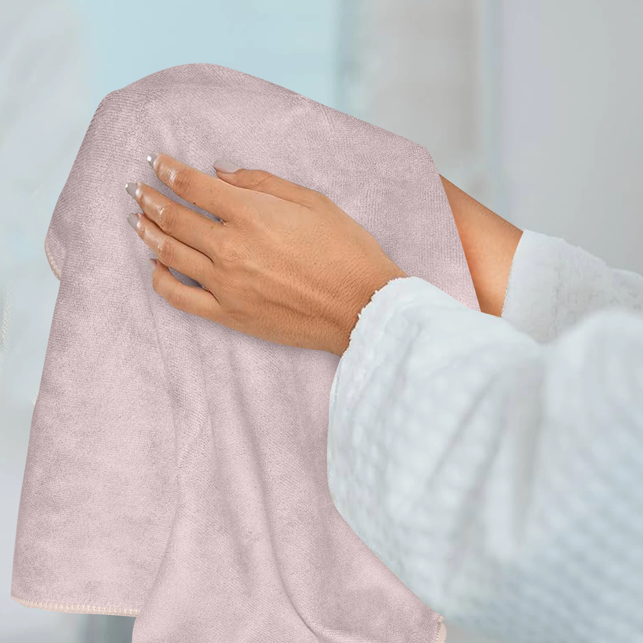 HOUSSE Premium Hand Towel | 100% Microfiber | Quick Dry & Ultra Absorbent | Gym, Home & Yoga | Hypoallergenic & Anti-Bacterial | 450GSM, 60x40cm towel set