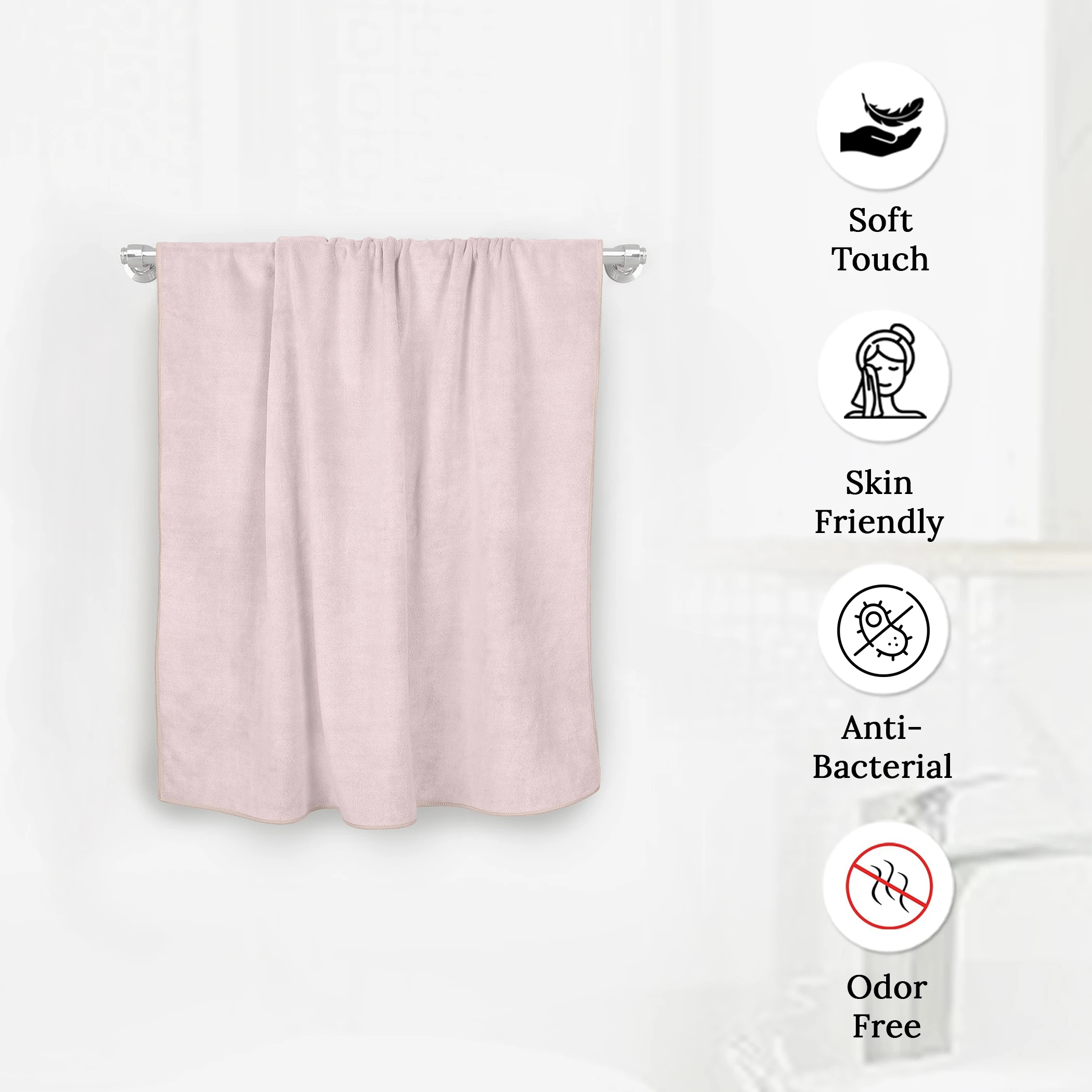 HOUSSE Premium Hand Towel | 100% Microfiber | Quick Dry & Ultra Absorbent | Gym, Home & Yoga | Hypoallergenic & Anti-Bacterial | 450GSM, 60x40cm [6-Pack] (Atmosphere Pacific Green)