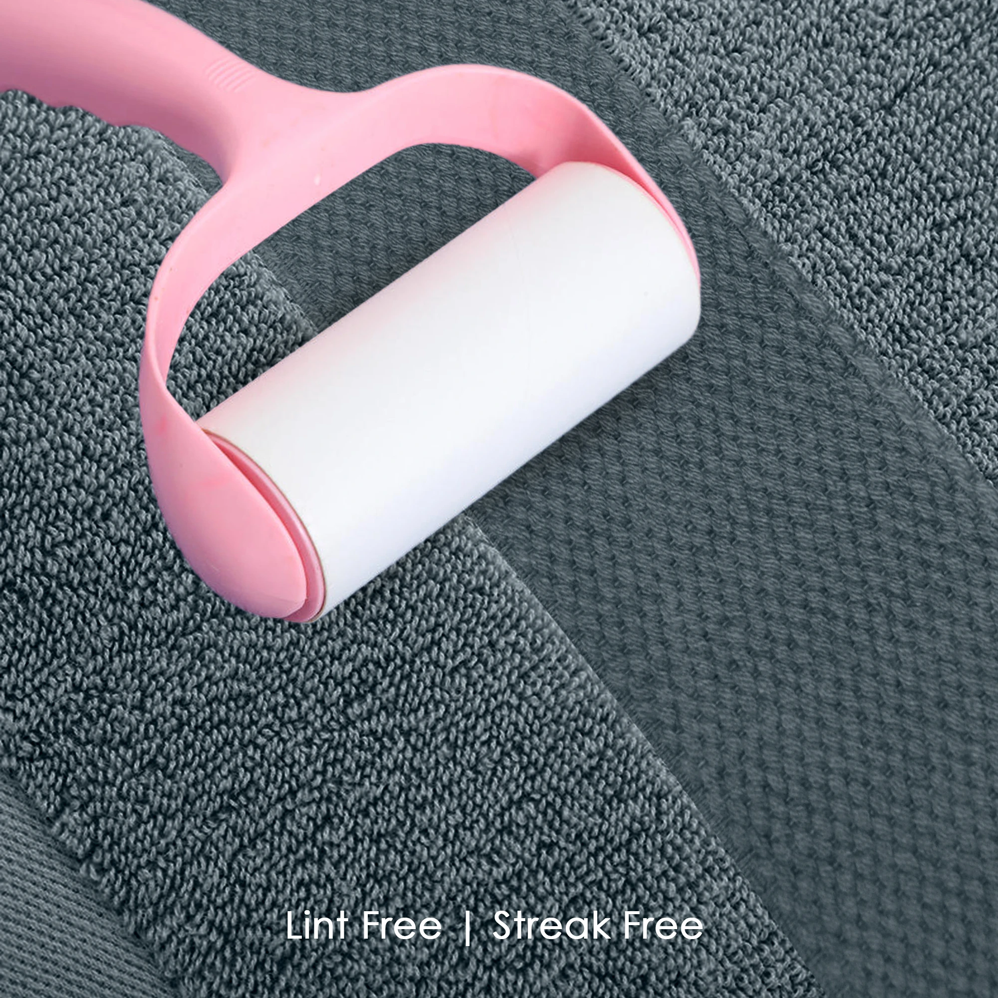 HOUSSE Cotton Hand Towels | Quick Absorption & Faster Drying Towel | 450 GSM (60 cms * 40 cms)| 2 Piece Set Hand Towel for Men/Women | Urban Comfort- Midnight Steel