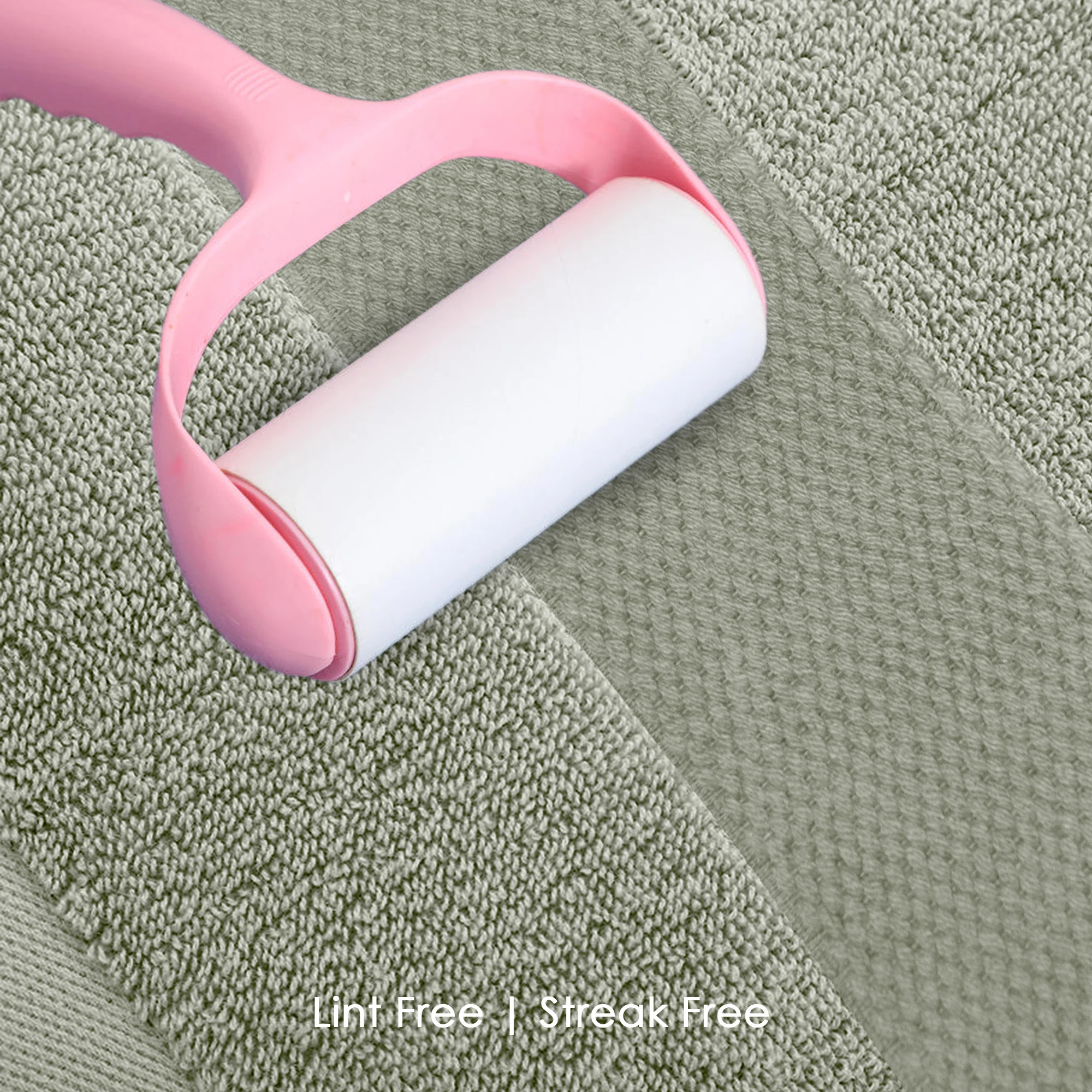 HOUSSE Cotton Hand Towels | Quick Absorption & Faster Drying Towel | 450 GSM (60 cms * 40 cms)| 2 Piece Set Hand Towel for Men/Women | Urban Comfort- Mint Sage