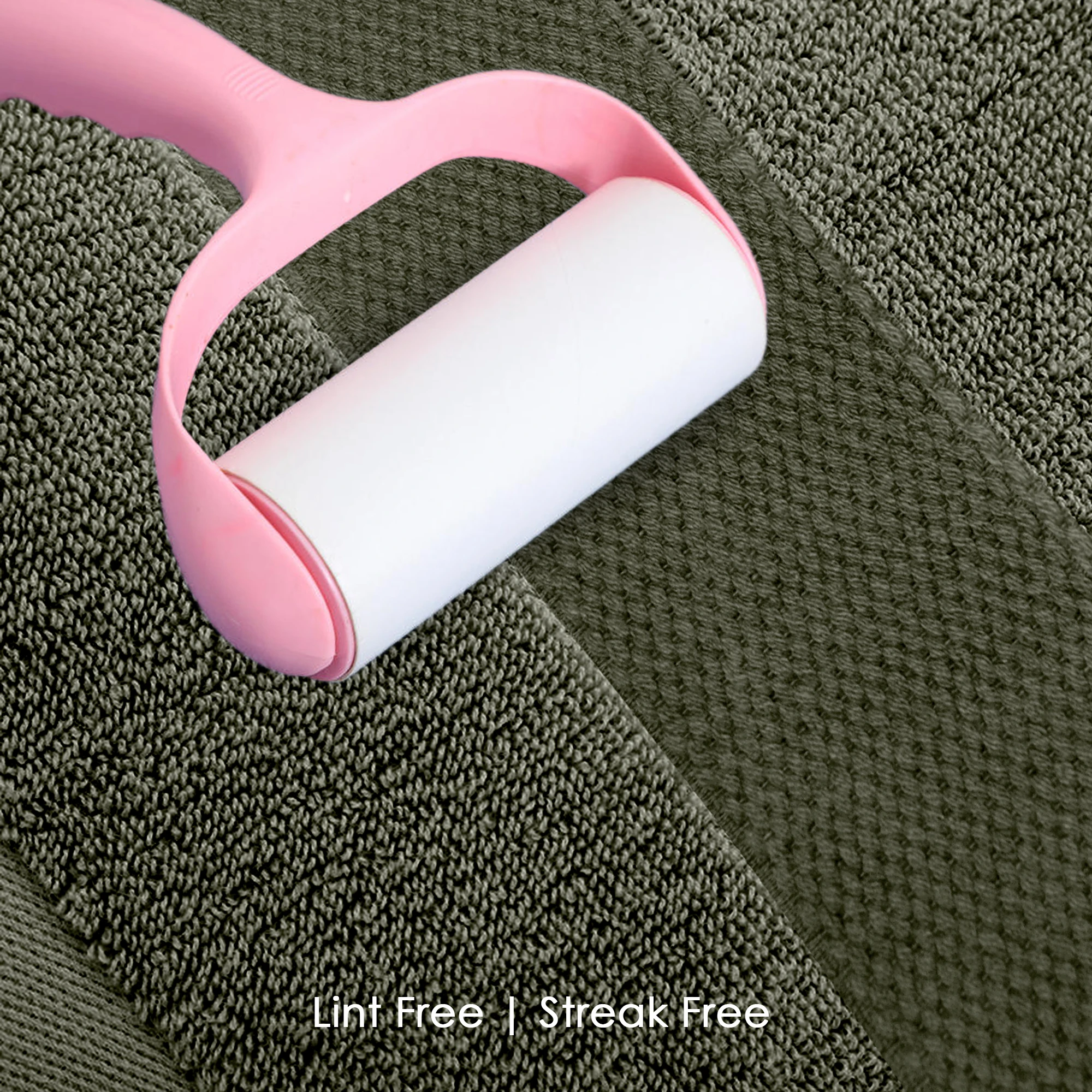 HOUSSE Cotton Hand Towels | Quick Absorption & Faster Drying Towel | 450 GSM (60 cms * 40 cms)| 2 Piece Set Hand Towel for Men/Women | Urban Comfort- Woodland Green