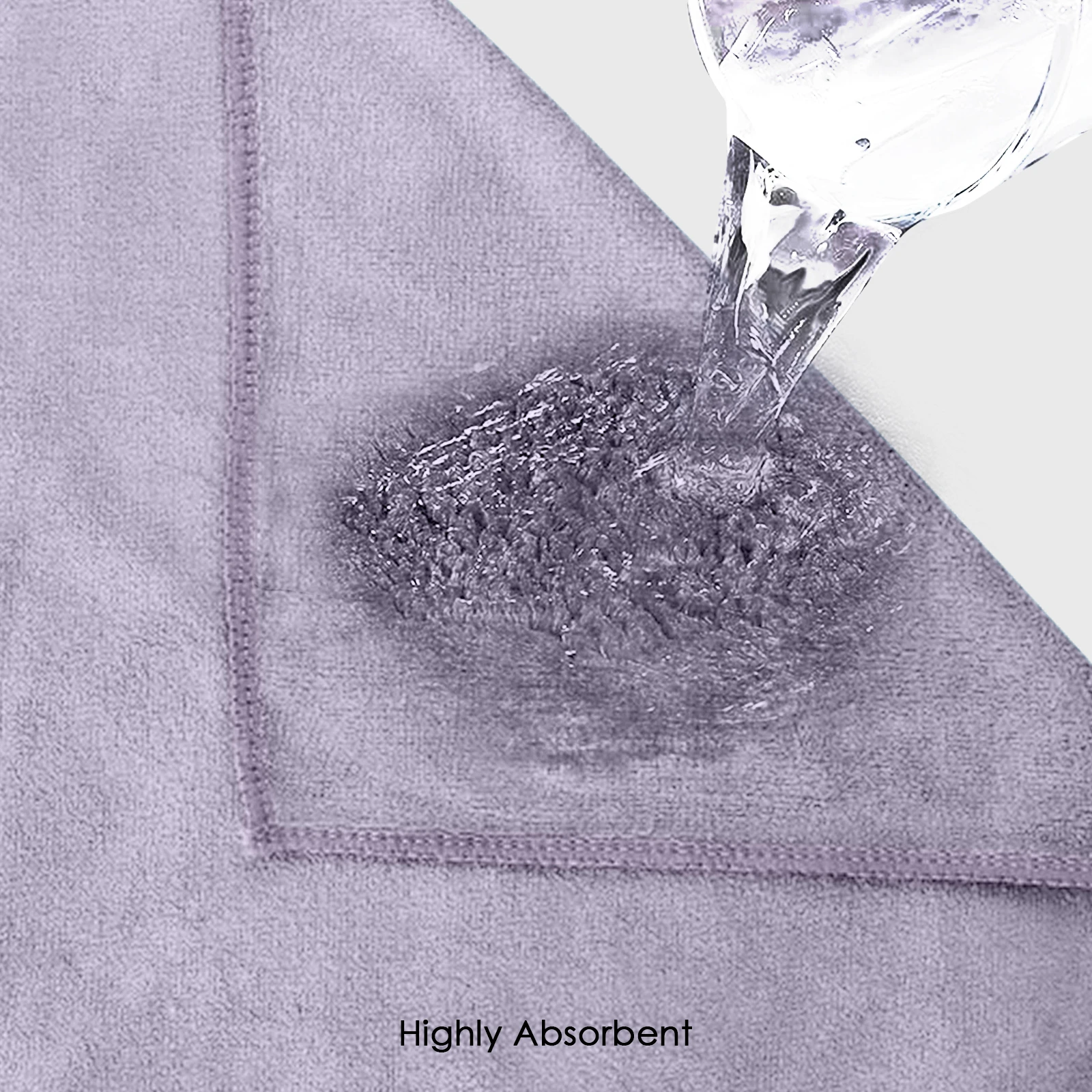 HOUSSE Premium Hand Towel | Microfiber | Super Soft & Quick Dry | Home, Gym, Yoga, Fitness & Weight Lifting | Ultra Absorbent | 450GSM, 60x40cm [6-Pack] (Dapple Grey)