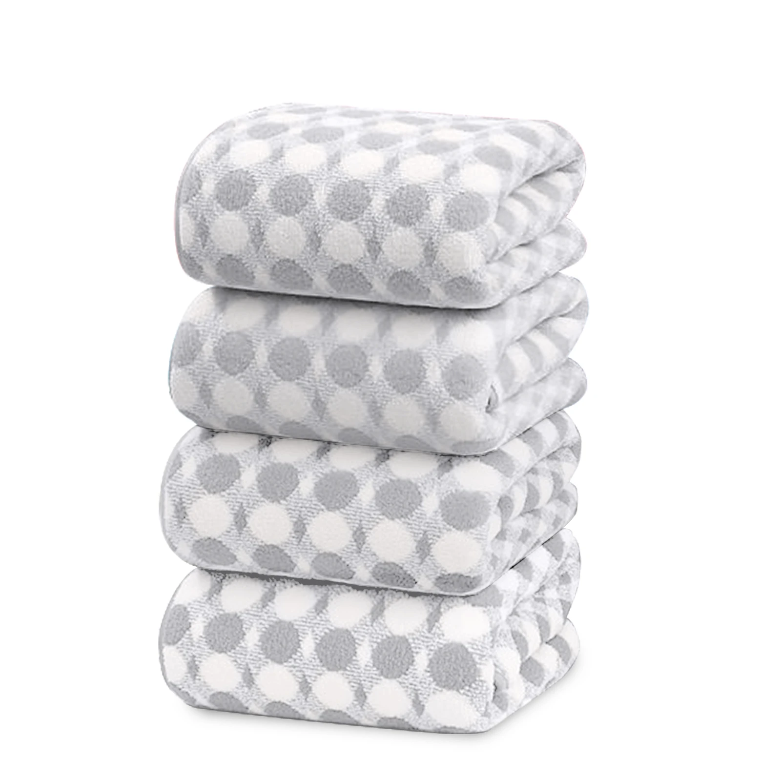 HOUSSE Ember Hand Towel | Microfiber | Quick Dry & Ultra Absorbent | Bathroom, Sports, Travel, Workout, Spa, Beach, Fitness 360GSM, 30x30cm [Set of 4] (Grey)